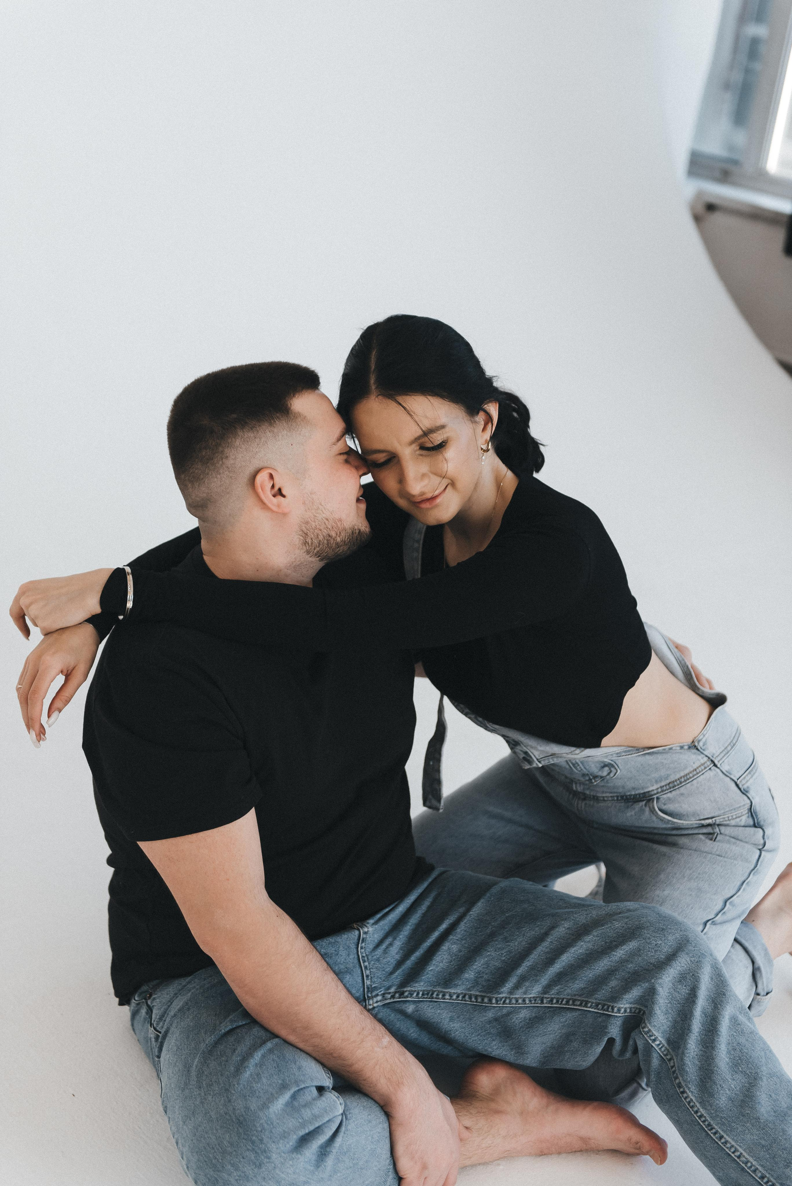 Лавстори в студии. Фотограф Родионова Екатерина в Москве и Оренбурге