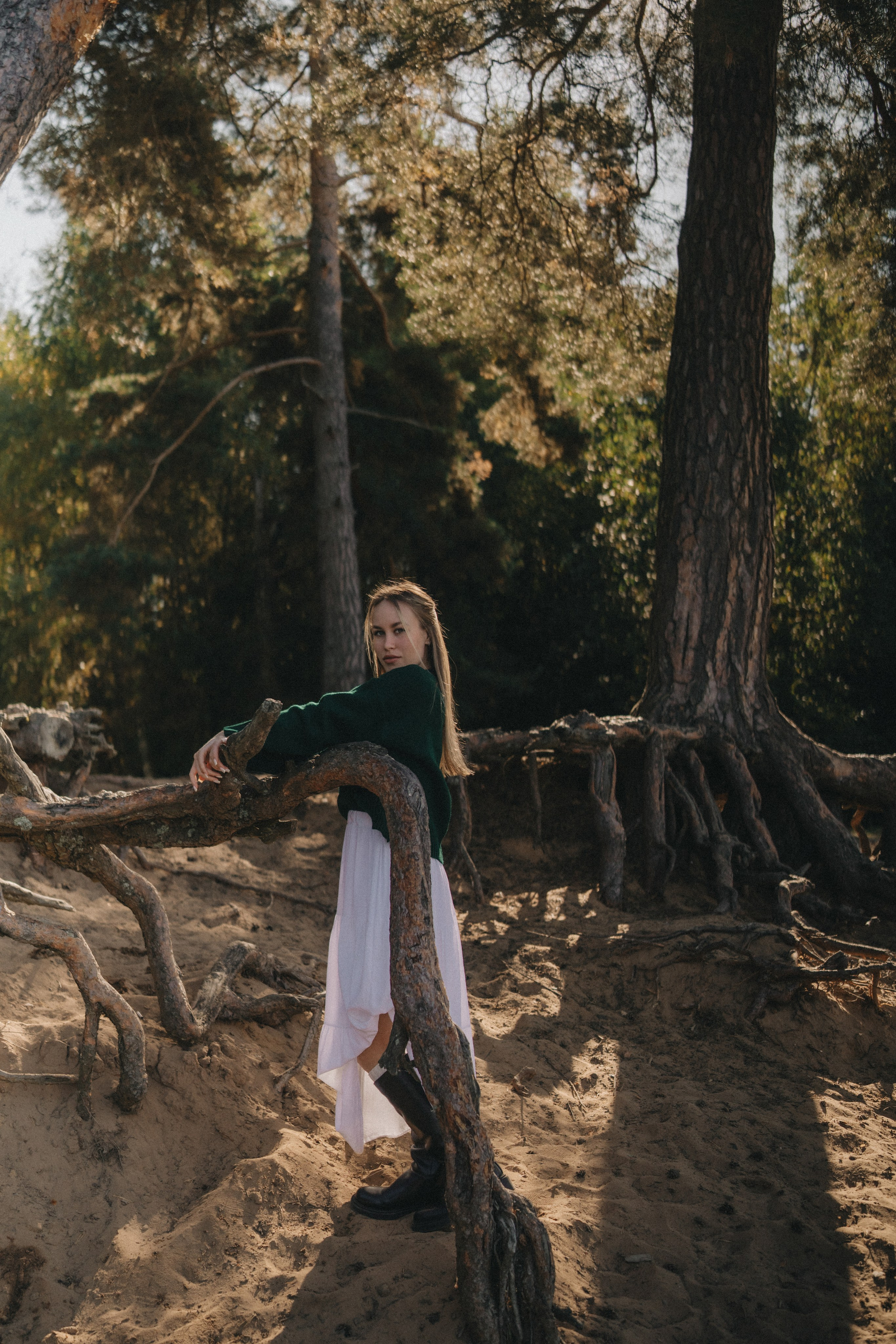 Алена | фотосессия в бору у Волги. Портретный фотограф Москва