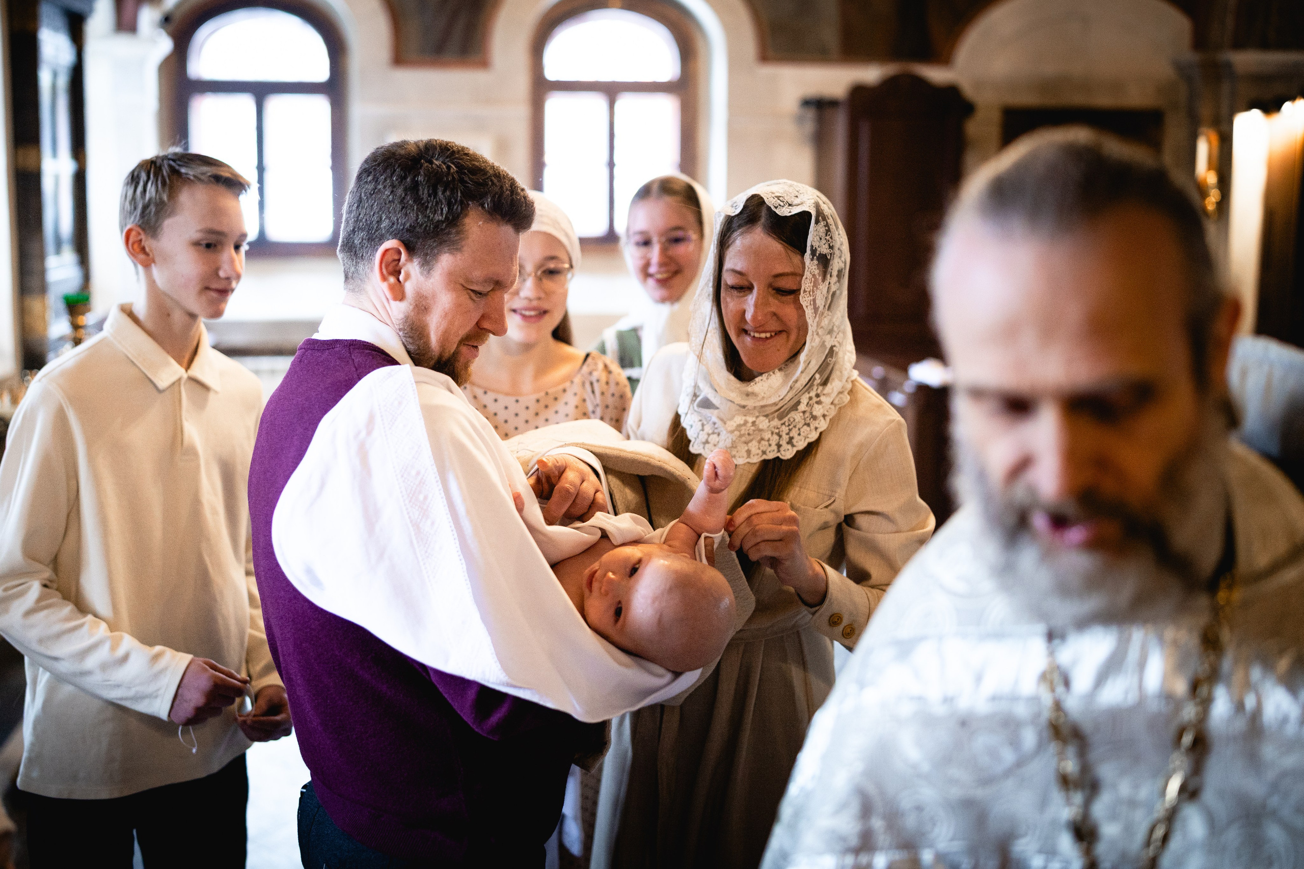 Крещение Святослава. Уникальный фотограф на крещение и венчание. Москва