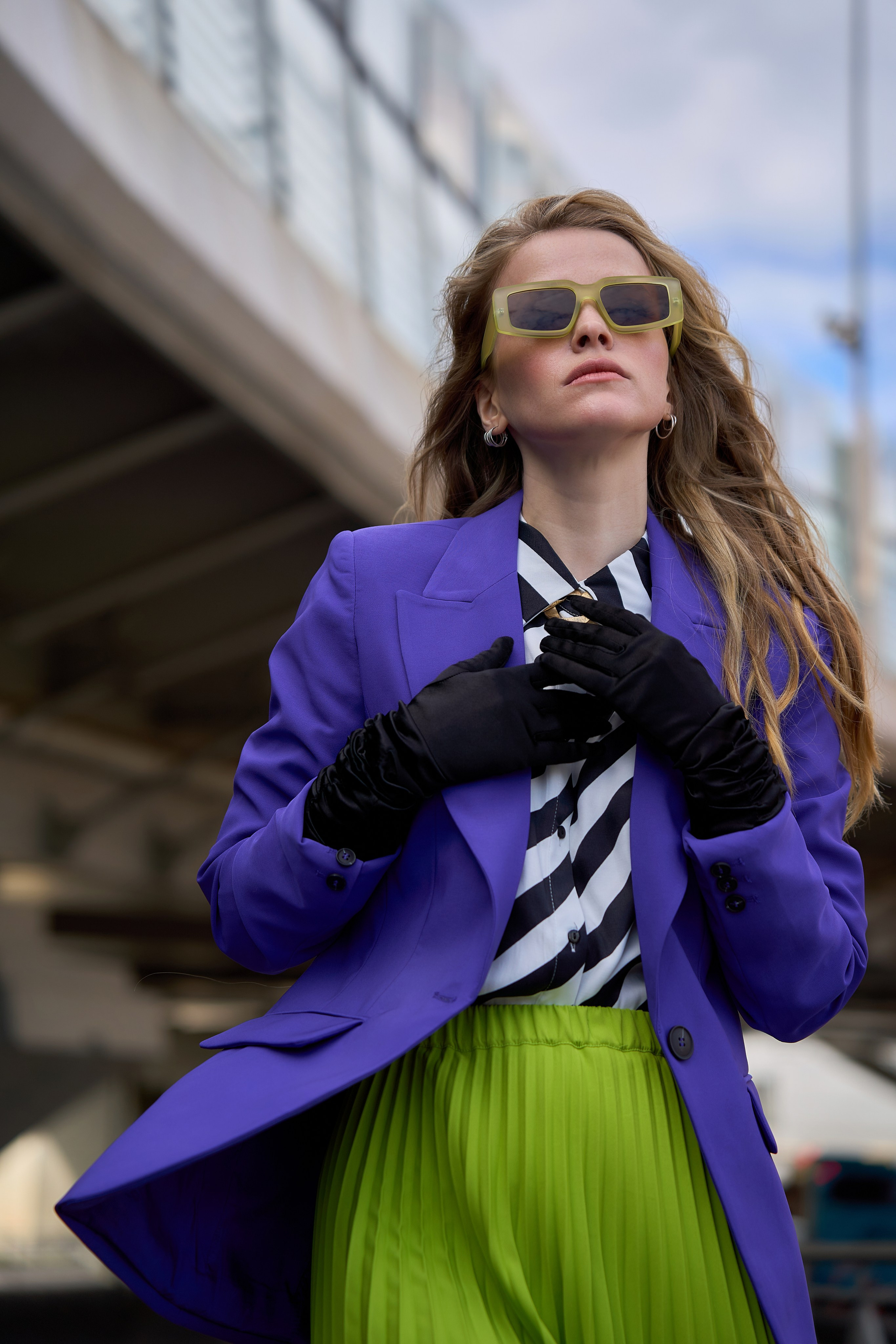 Мост Бетанкура съёмка женского портрета. Мартазова Екатерина фотограф. Екатеринбург