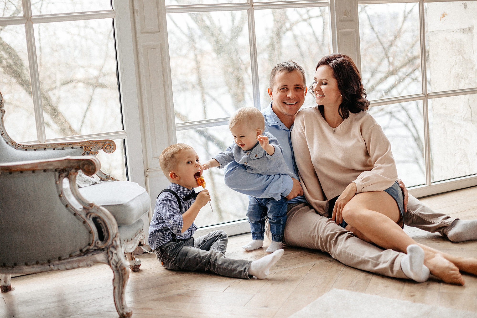 Ксюша, Саша и мальчишки. Семейный и женский фотограф в Санкт-Петербурге Наталья Карась