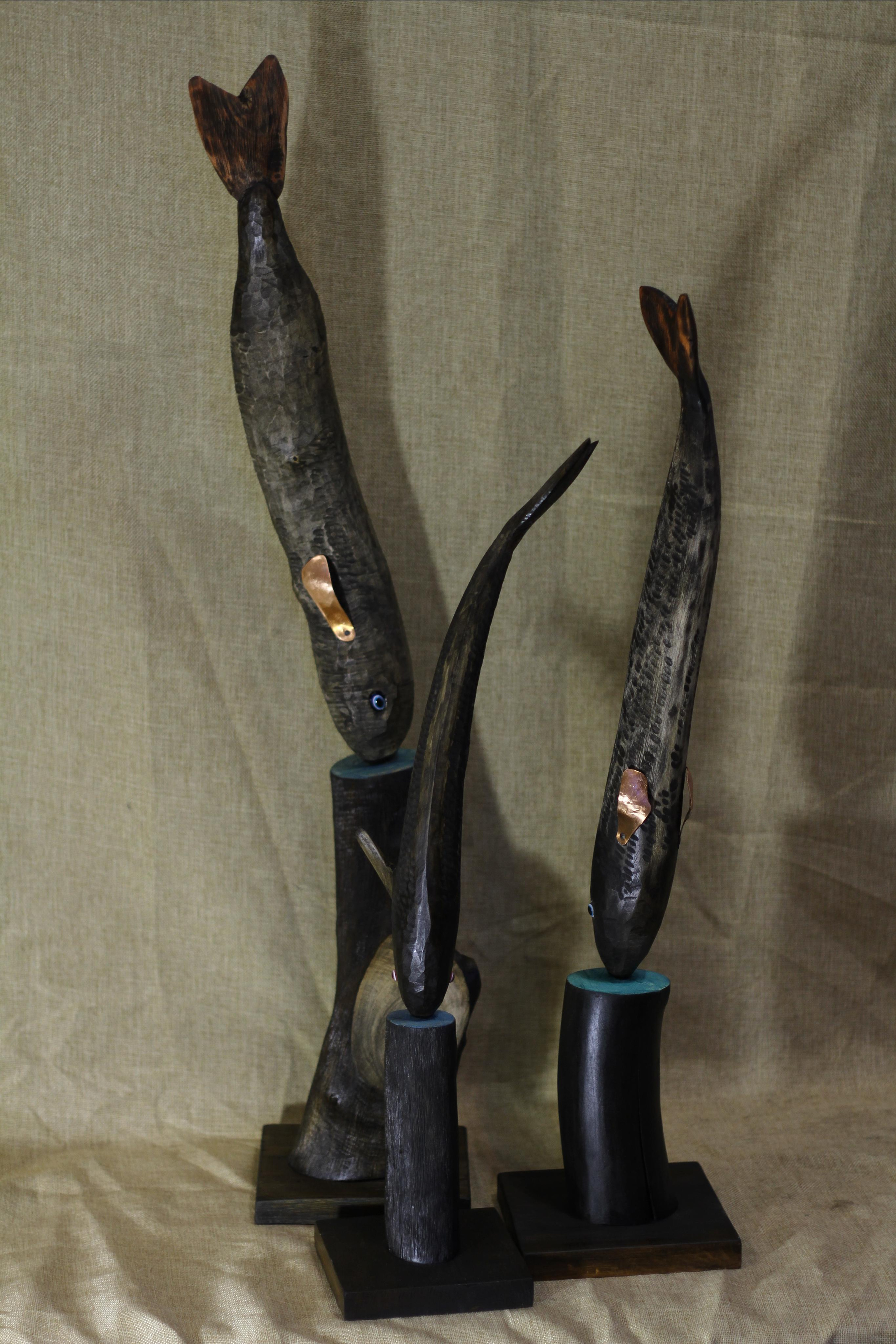 Серия "Рыбы" (в работе). Уральский художник-график Виктор Корьякин