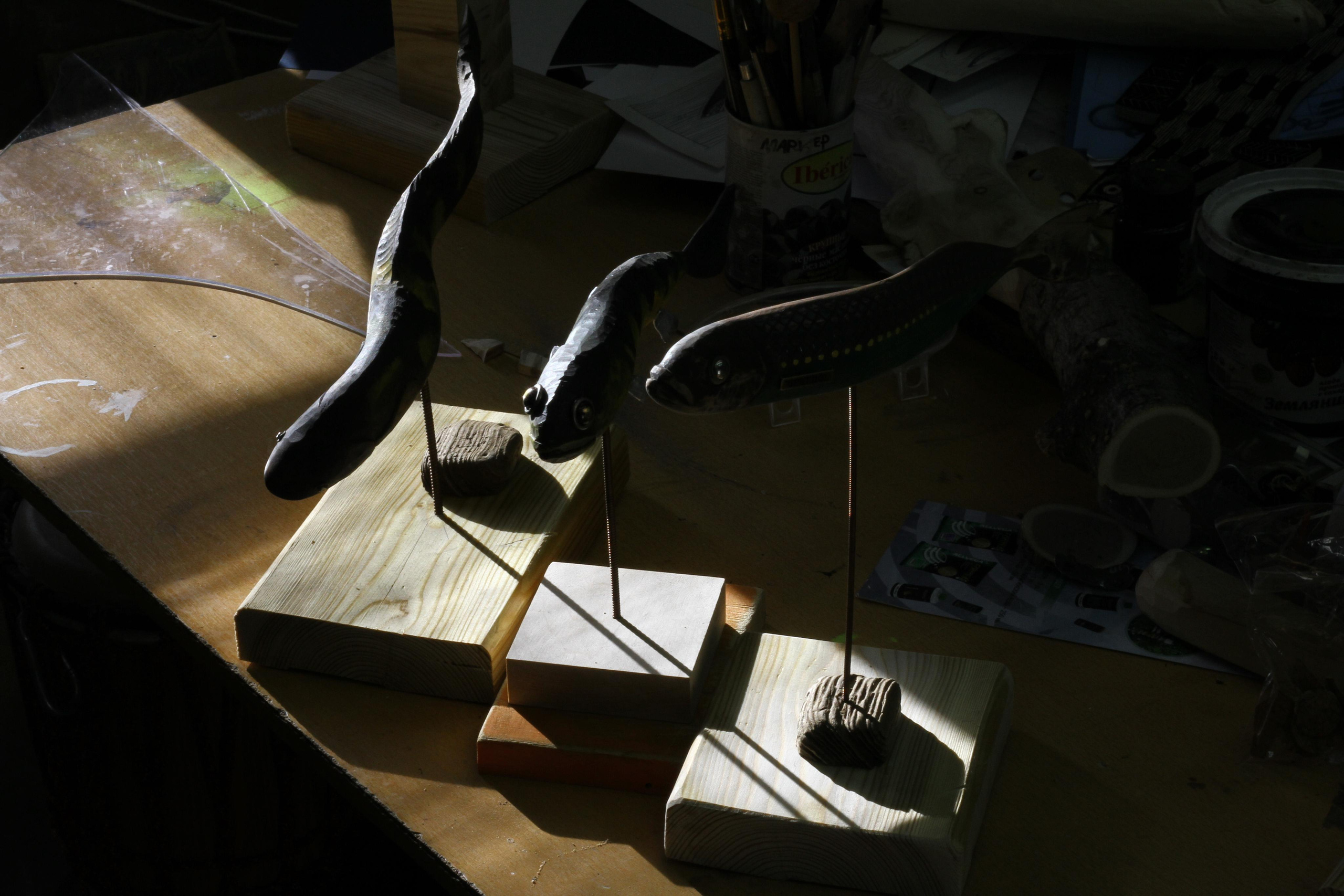 Серия "Рыбы" (в работе). Уральский художник-график Виктор Корьякин