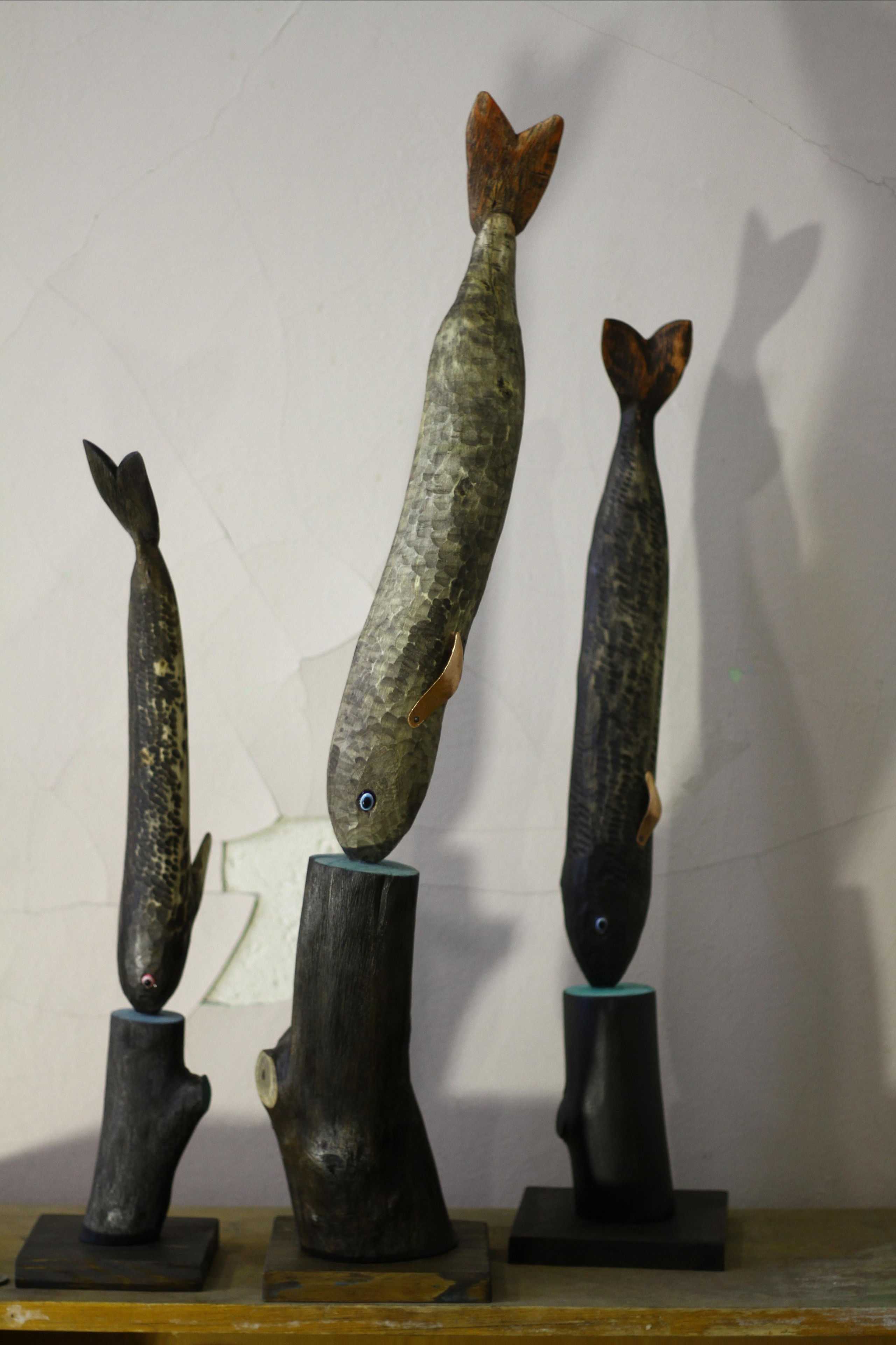 Серия "Рыбы" (в работе). Уральский художник-график Виктор Корьякин