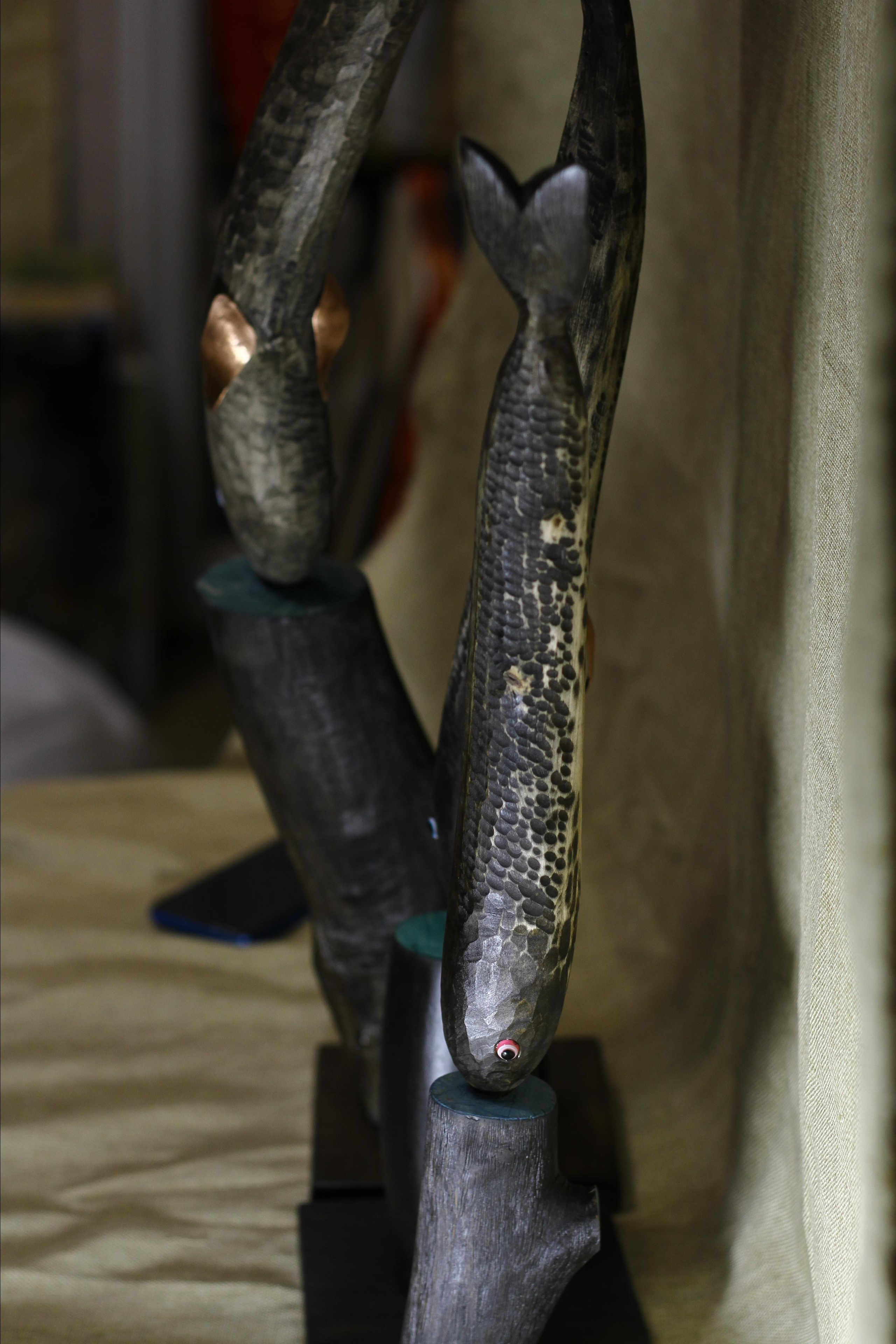 Серия "Рыбы" (в работе). Уральский художник-график Виктор Корьякин