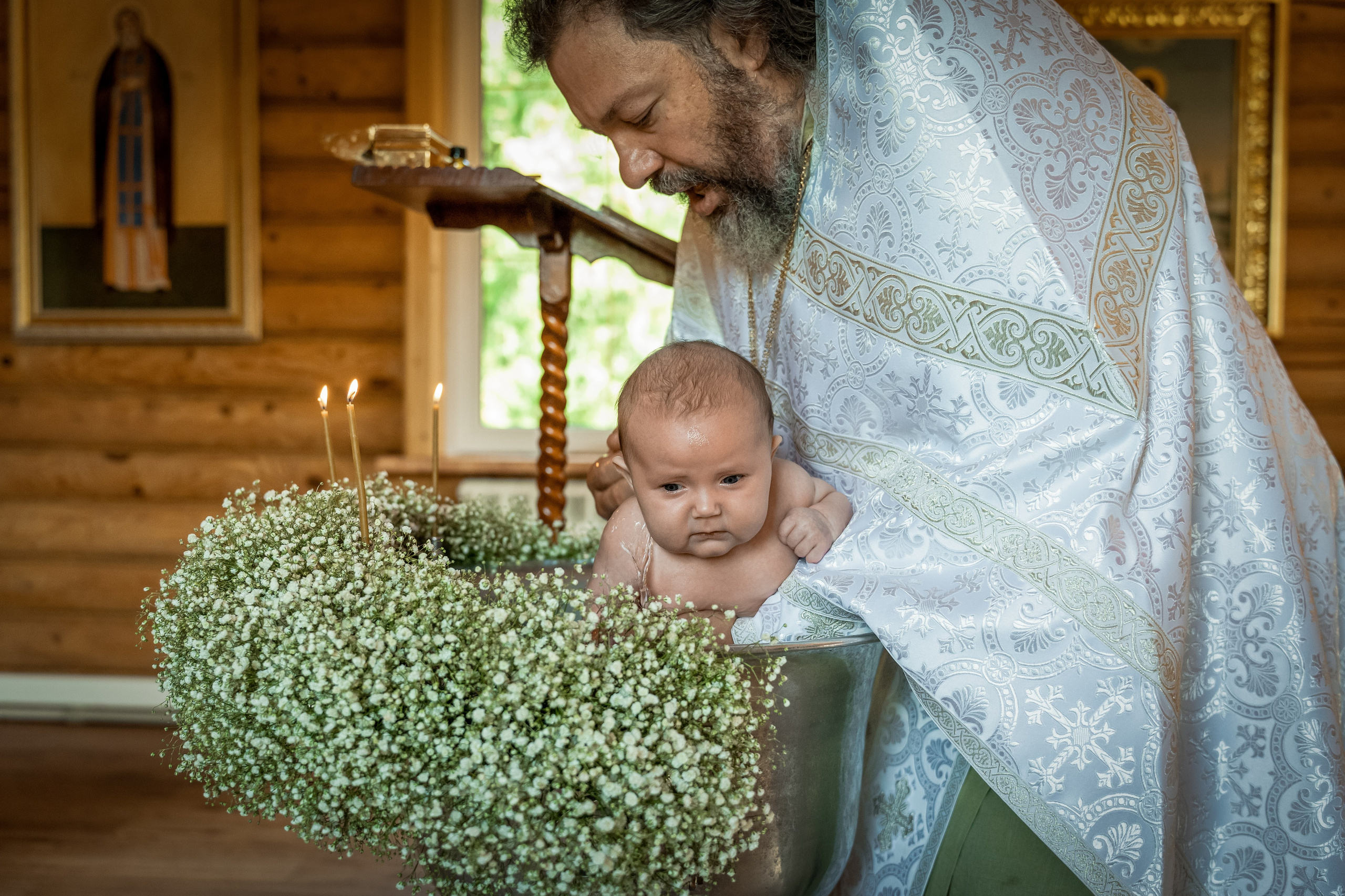 Крещение Авроры в храме 12 апостолов. Фотограф на Крещение Тула и Венчание в Туле, детский и семейный фотограф
