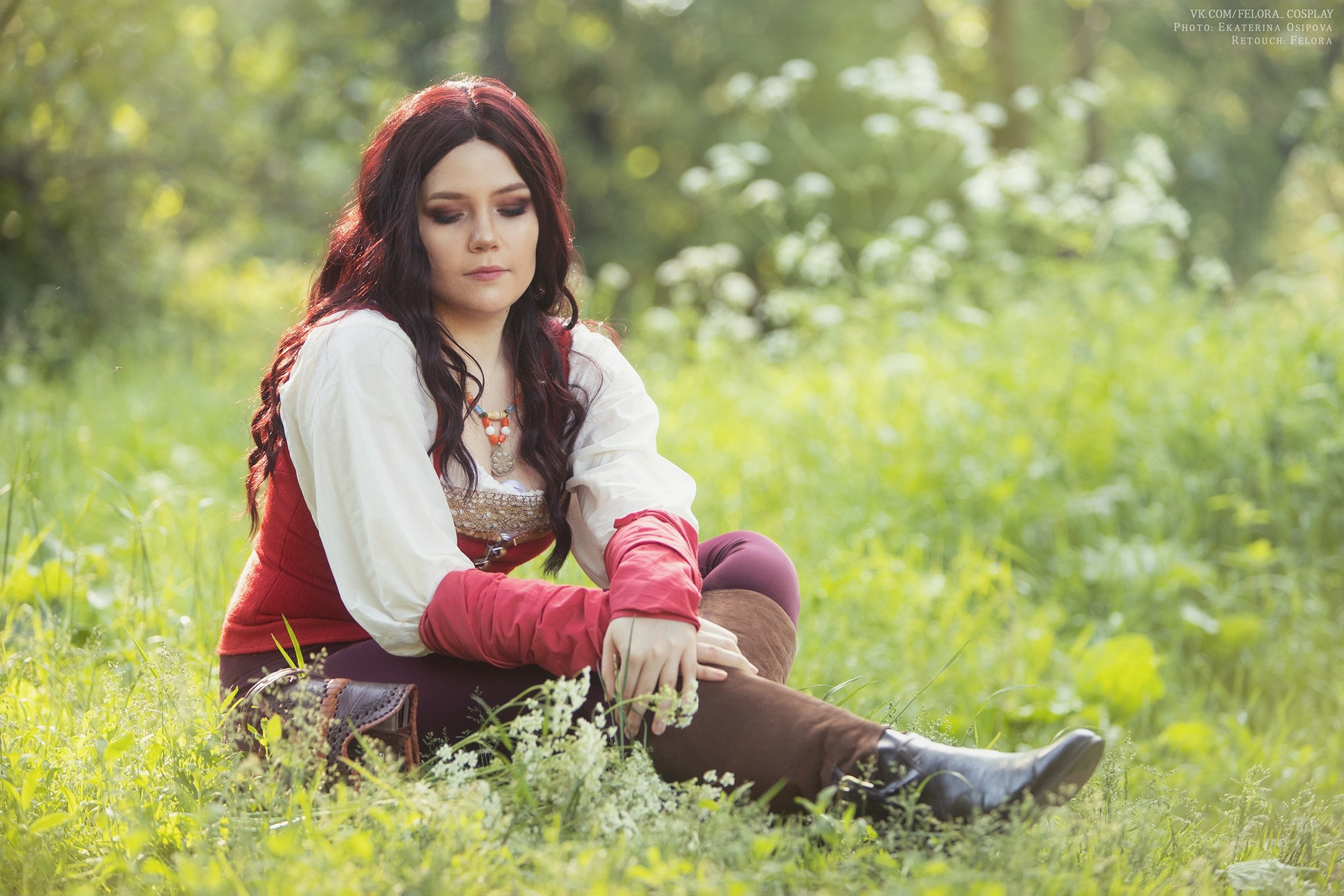 Портретная фотосессия «Томира в белом саду». Екатерина Осипова — профессиональный фотограф в Москве