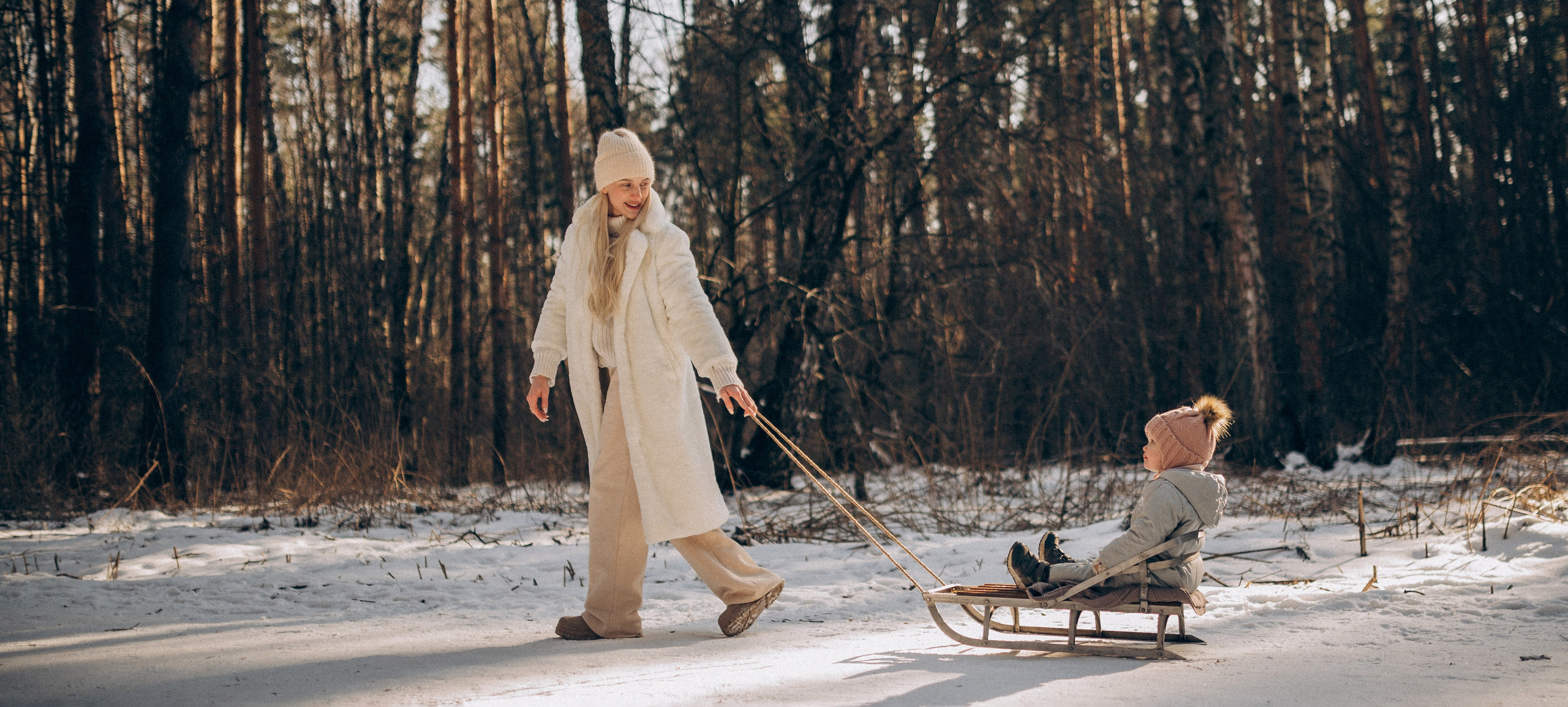 Зимняя фотосессия в лесу. Семейный фотограф в Домодедово и Москве Елена Пичугина