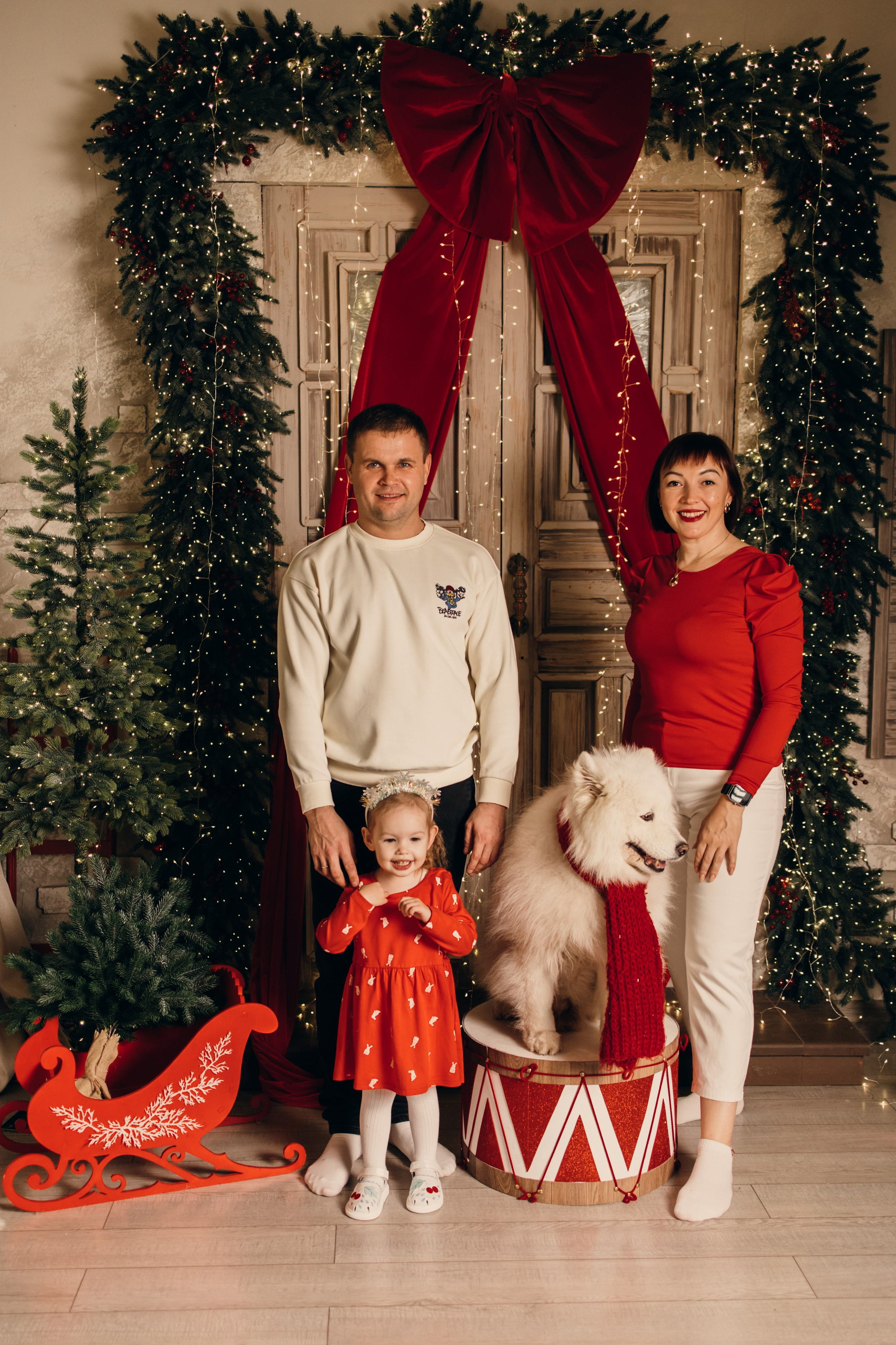 Новогодний самоед. Коновалова Ольга | фотограф в Пензе и Заречном