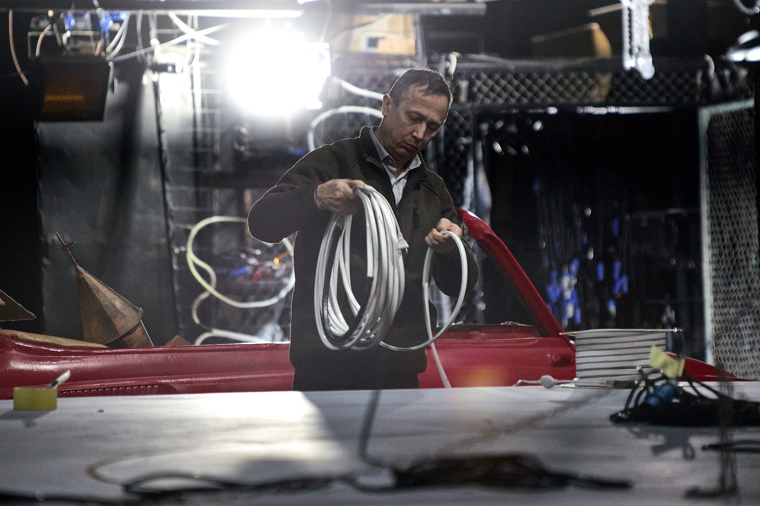 Монтаж спектакля Двойник. Фотограф Юлия Маринина