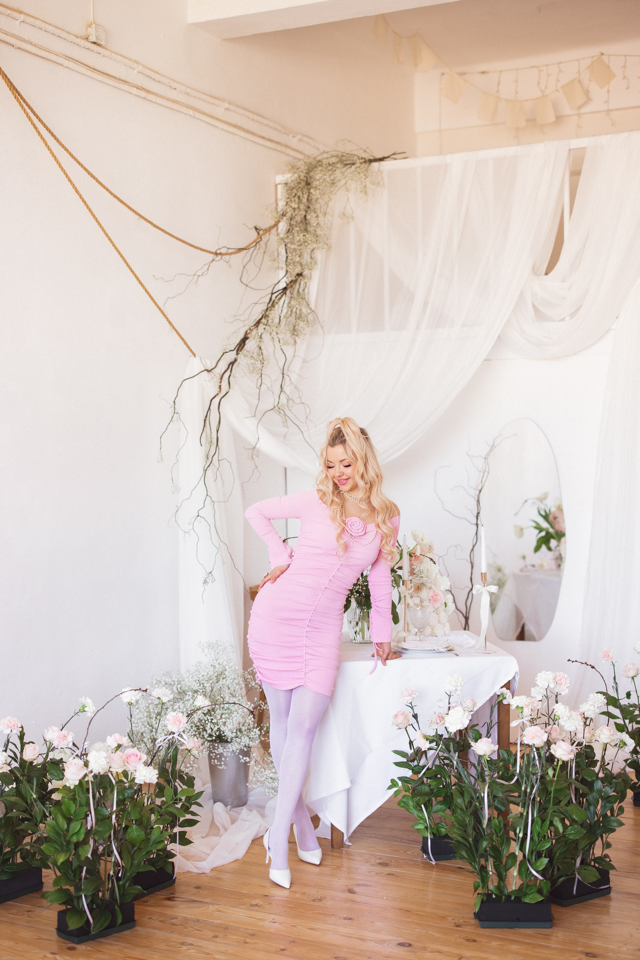 Фотосессия с живыми цветами в фотостудии г. Краснодар. Семейный и детский фотограф в Краснодаре Анна Трашкова