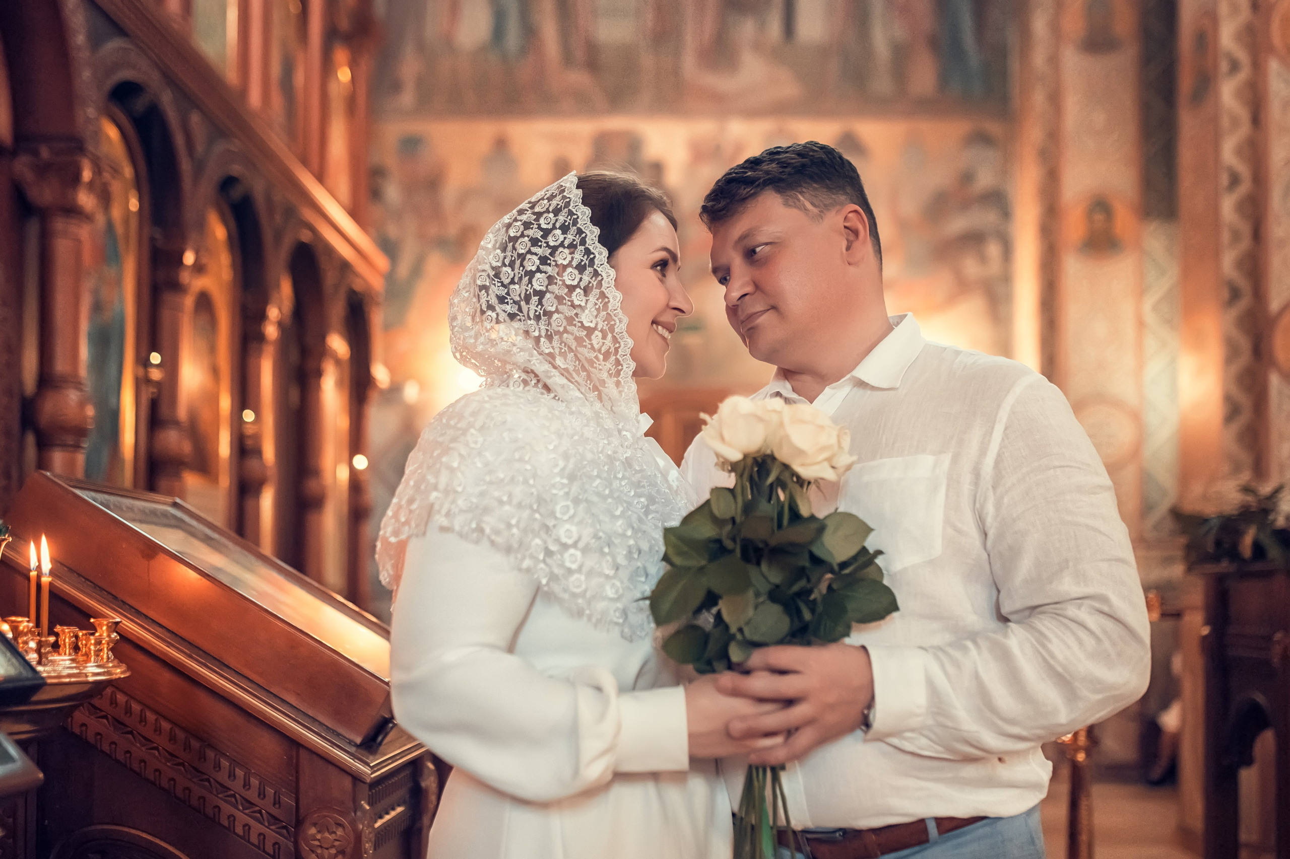 Венчание Сергея и Анастасии в Казанском храме. Екатерина Крапивина фотограф церковных Таинств в Нижний Новгороде