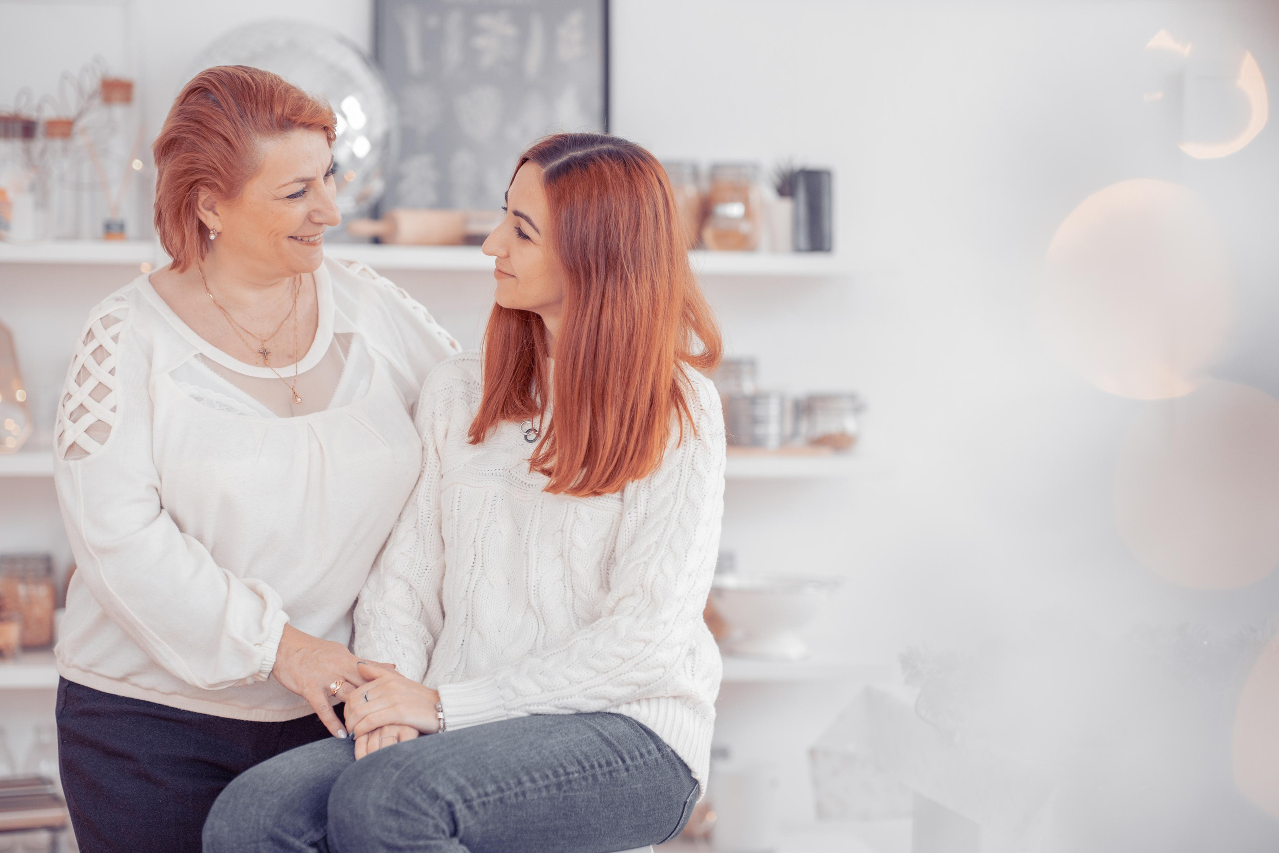 Наташа с мамой