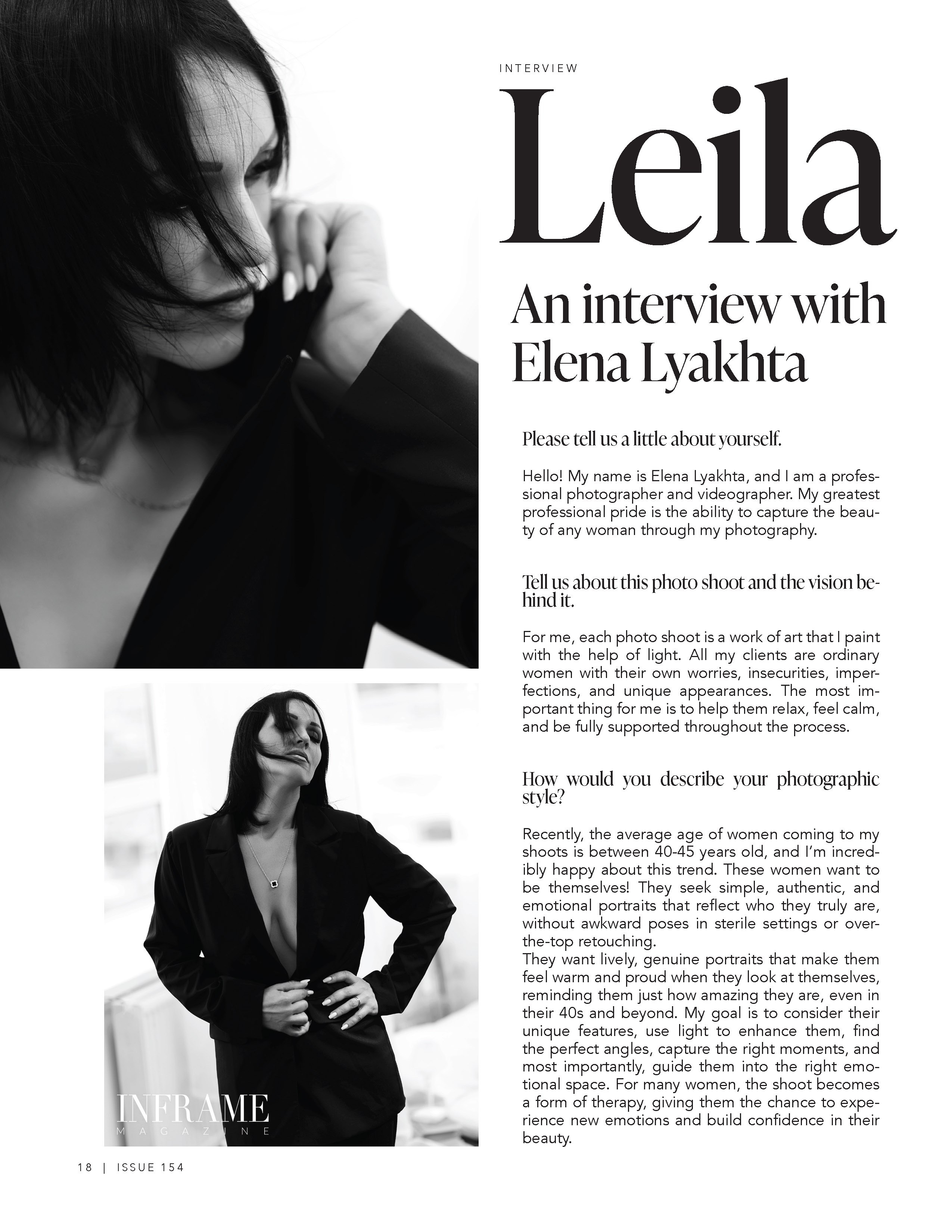 Публикации в журналах. Фотограф-психолог для женщин 35+|Елена Ляхта |Оренбург | Санкт-Петербург