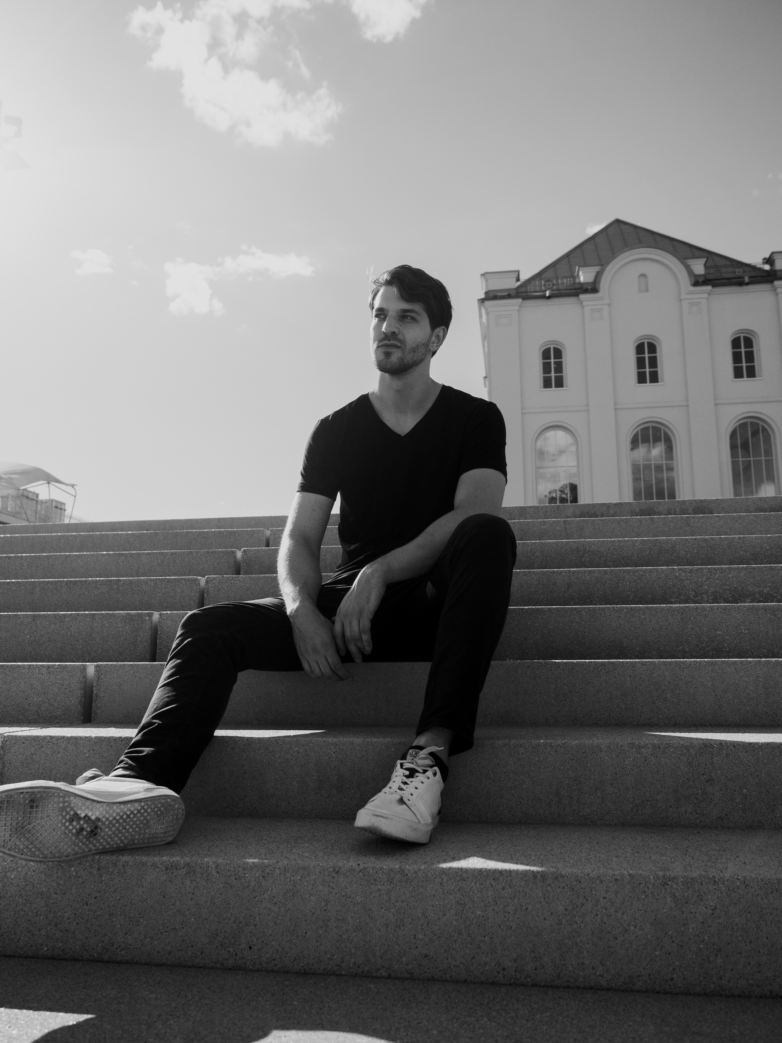 Фотопрогулка в ч/б. Маруся Машкова • Фотограф в Москве