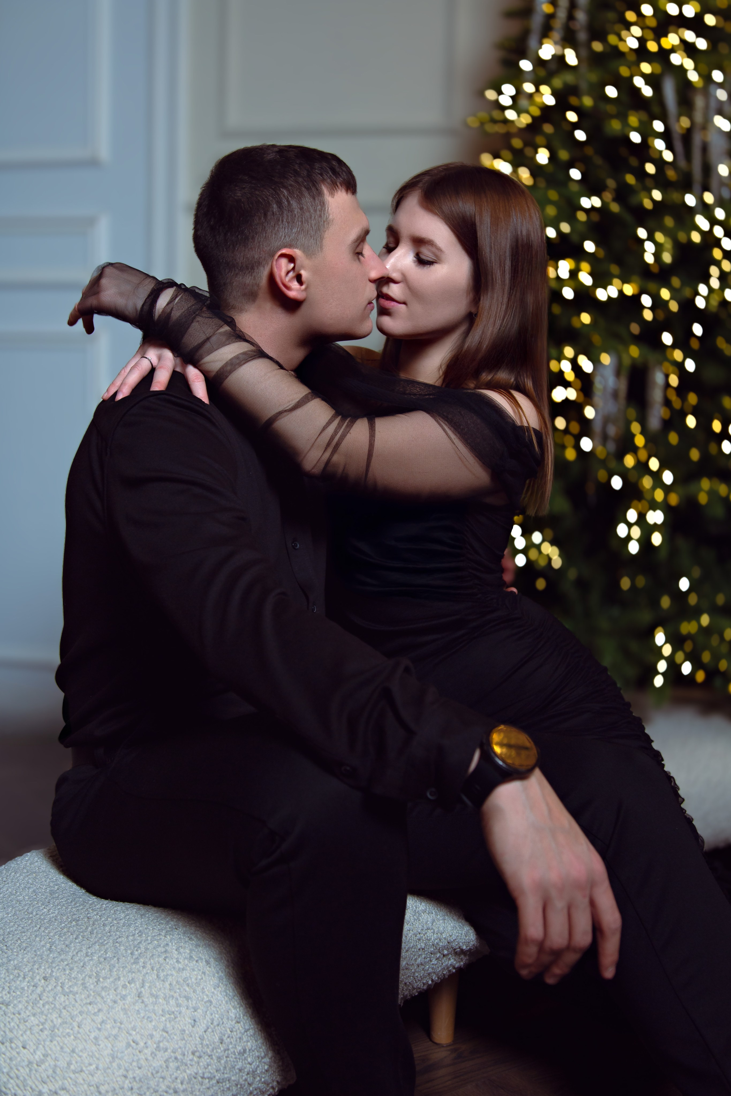 Love story фотосессия новогодняя