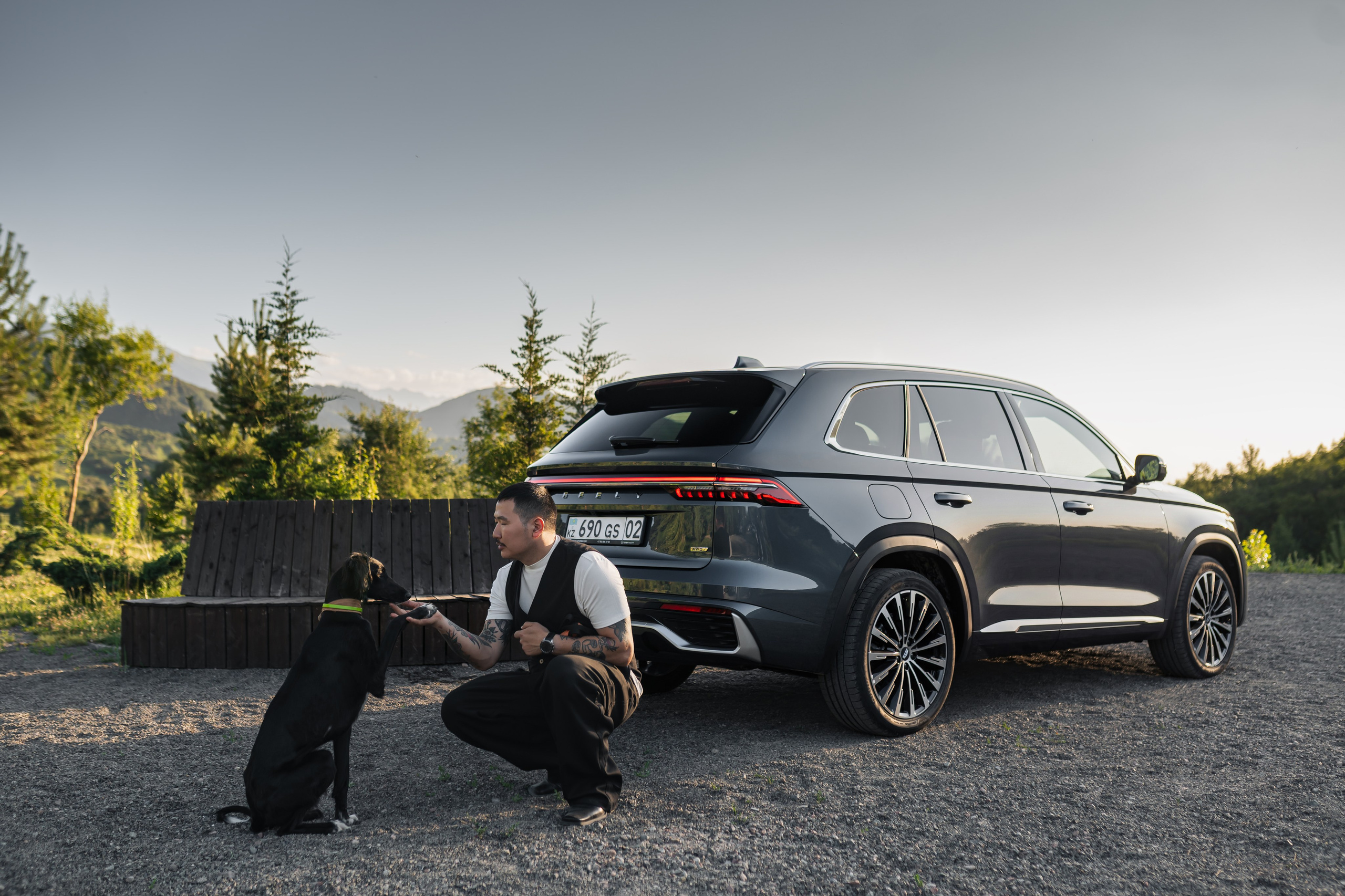 Geely Monjaro x Kana Beisekeyev. Чен Станислав | Автомобильный фотограф | Алматы, Казахстан