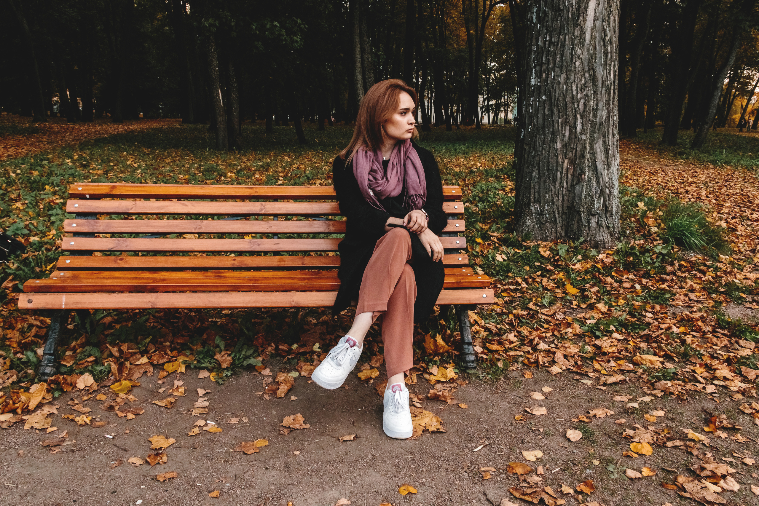 Девушка и осень. Семейный, Детский, Репортажный фотограф в Санкт-Петербурге Погодина Лю