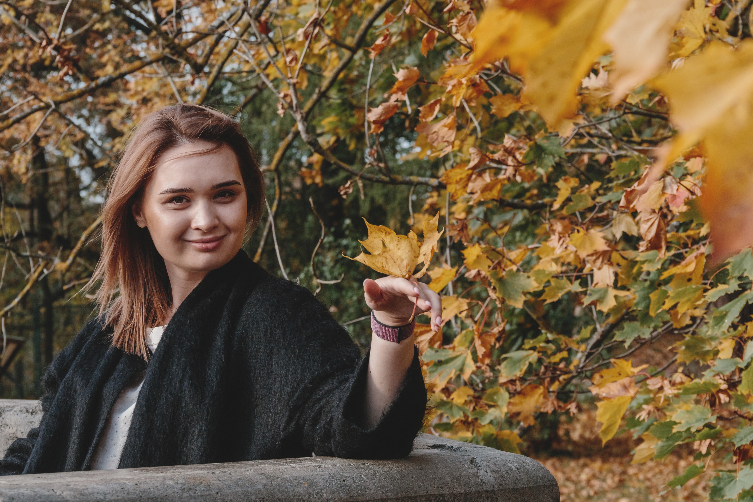 Девушка и осень. Семейный, Детский, Репортажный фотограф в Санкт-Петербурге Погодина Лю
