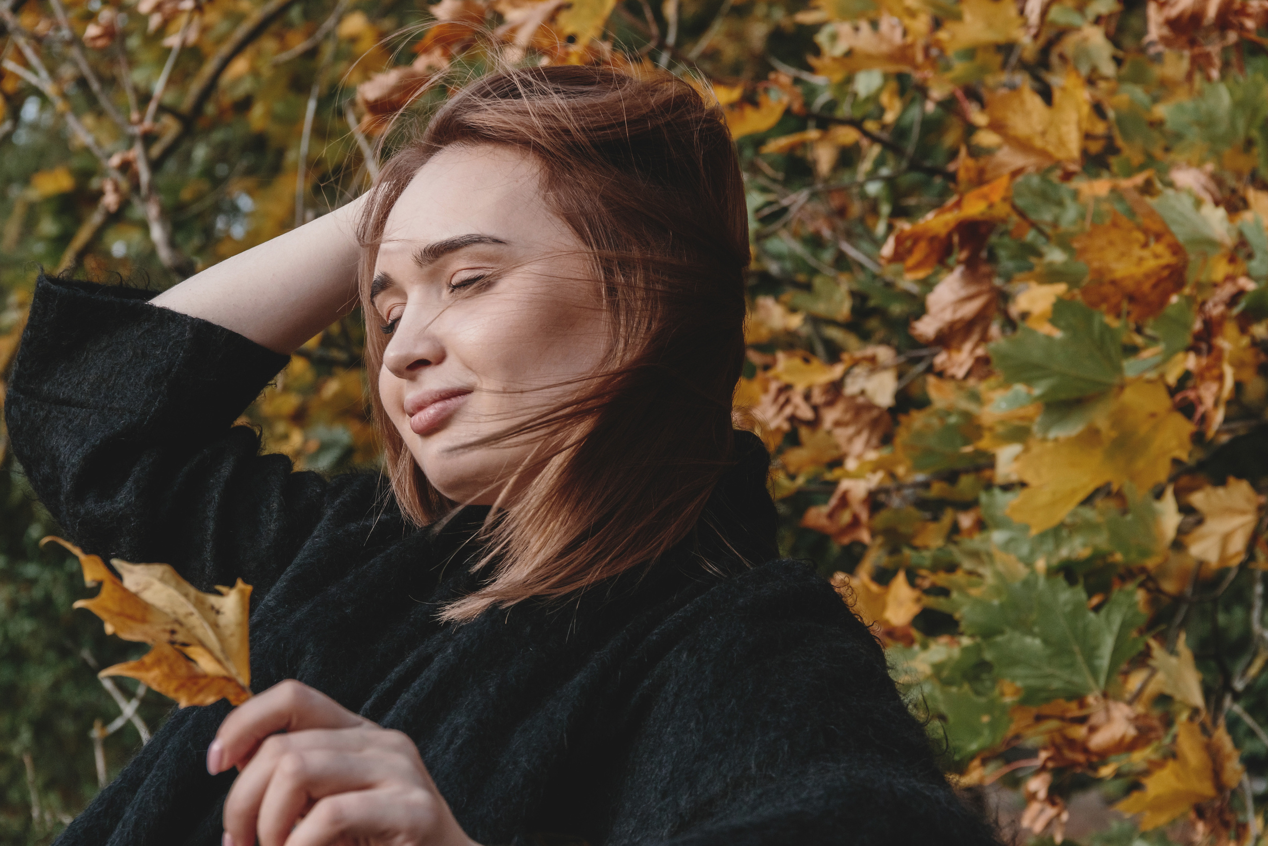 Девушка и осень. Семейный, Детский, Репортажный фотограф в Санкт-Петербурге Погодина Лю