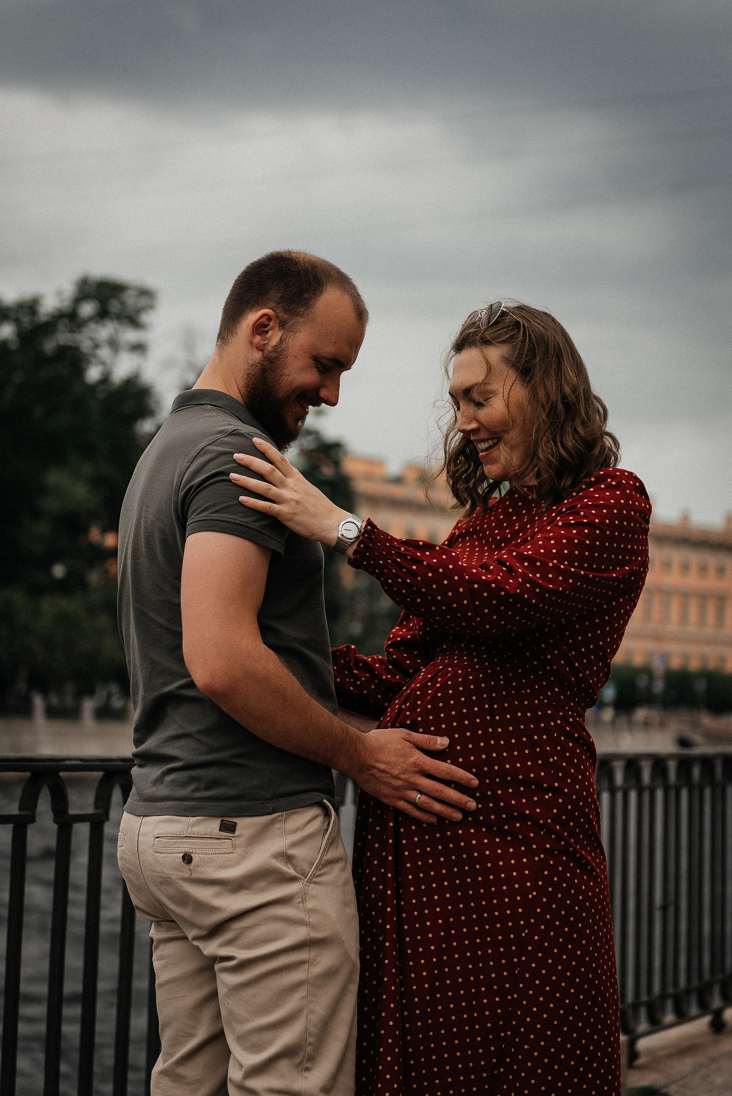 фотосессия беременности на улице