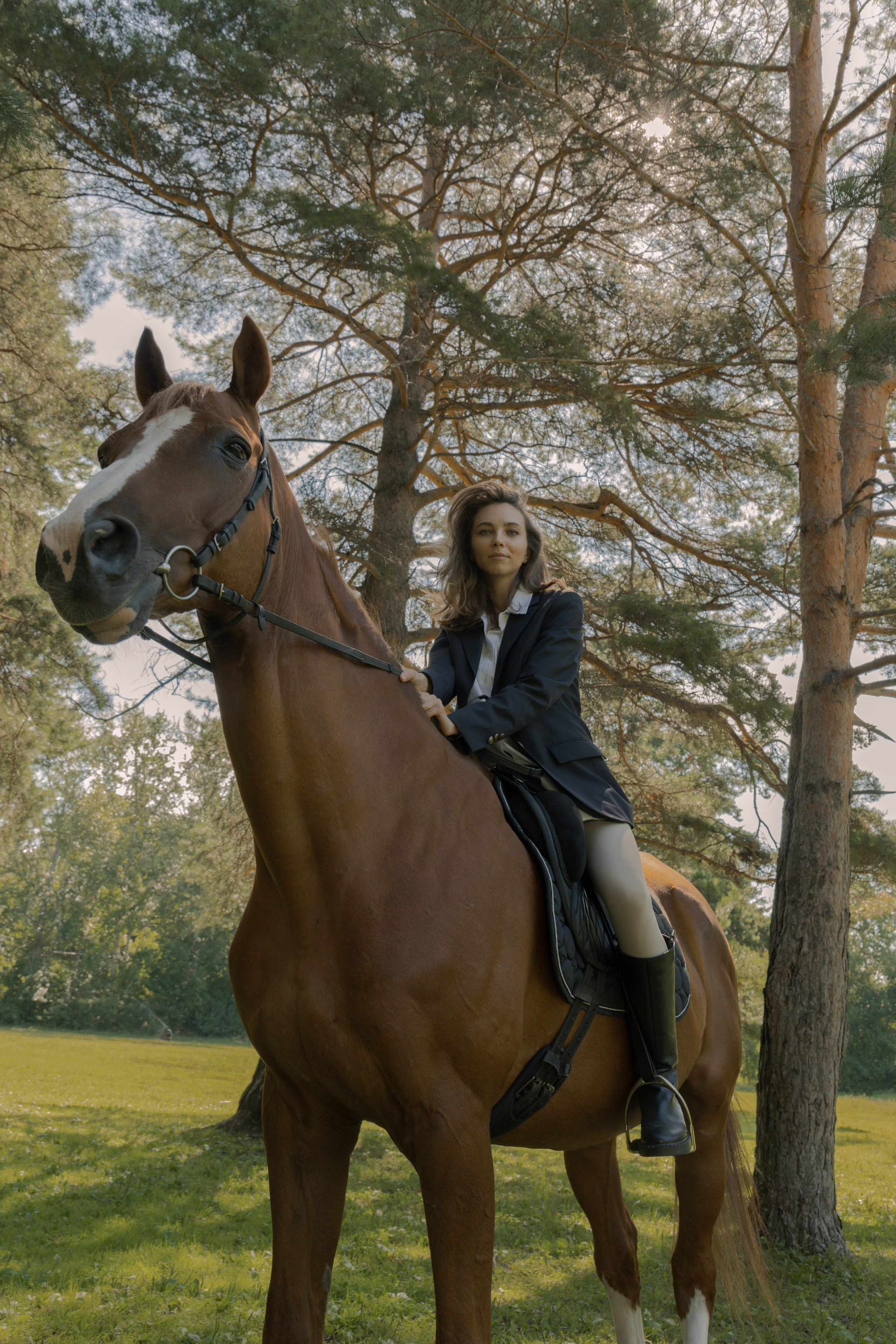 Съемка с лошадью