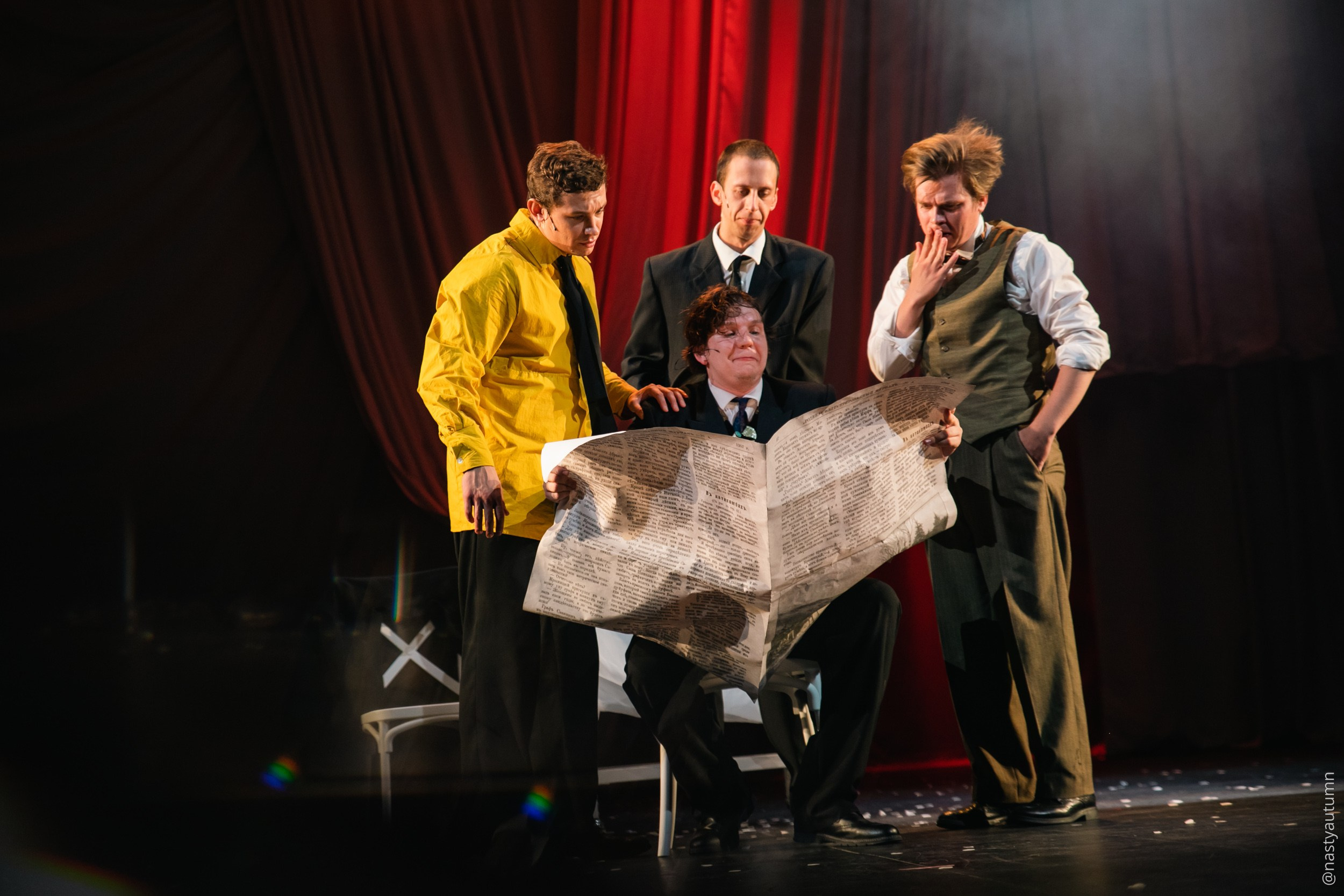 Генеральный прогон «Маяковский. Я сам.». Репортажный и концертный фотограф в Москве Анастасия Осень