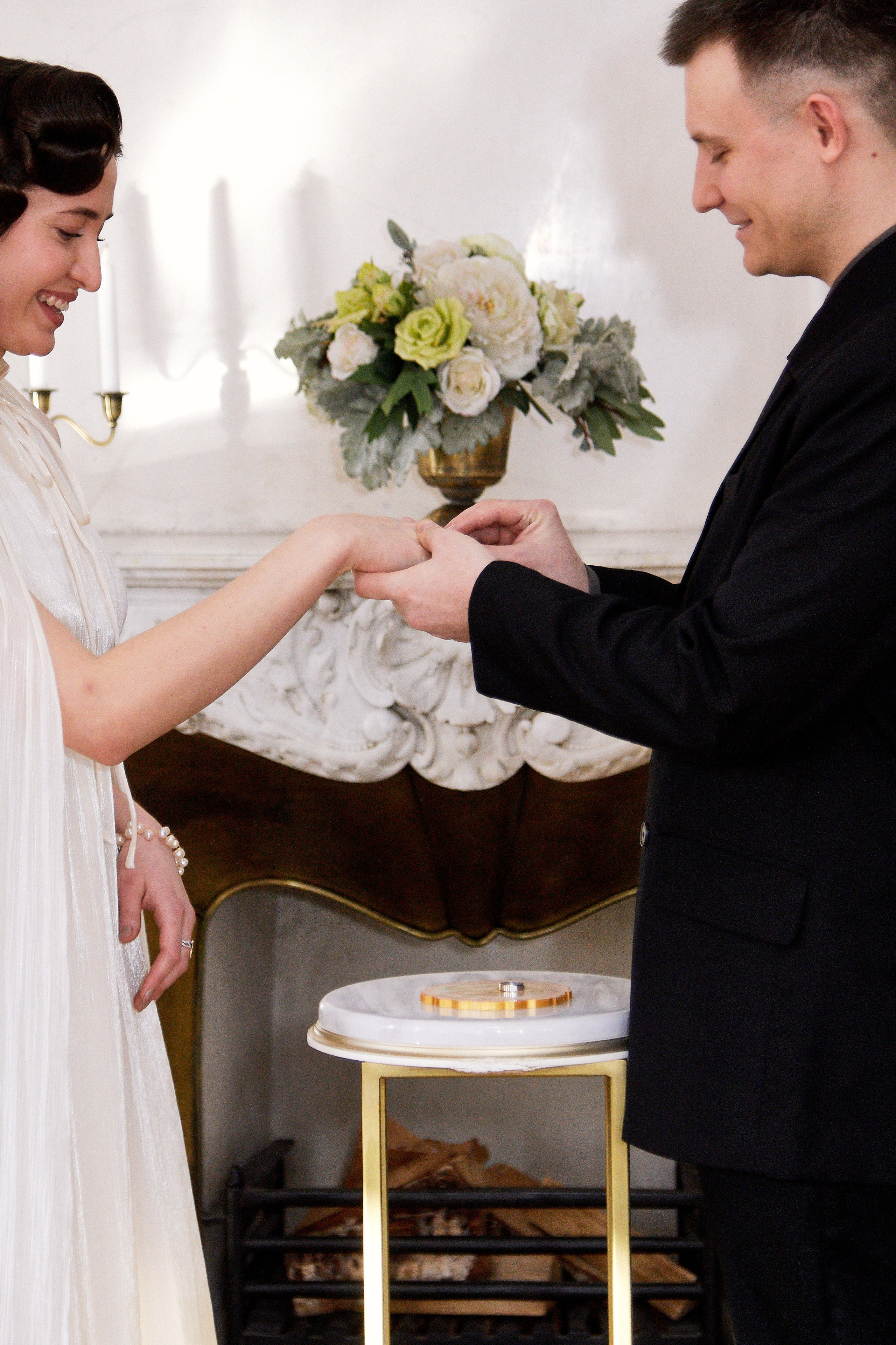 Торжественное бракосочетание в библиотеке им. Пушкина. Свадебный фотограф в Москве Приятелева Ангелина