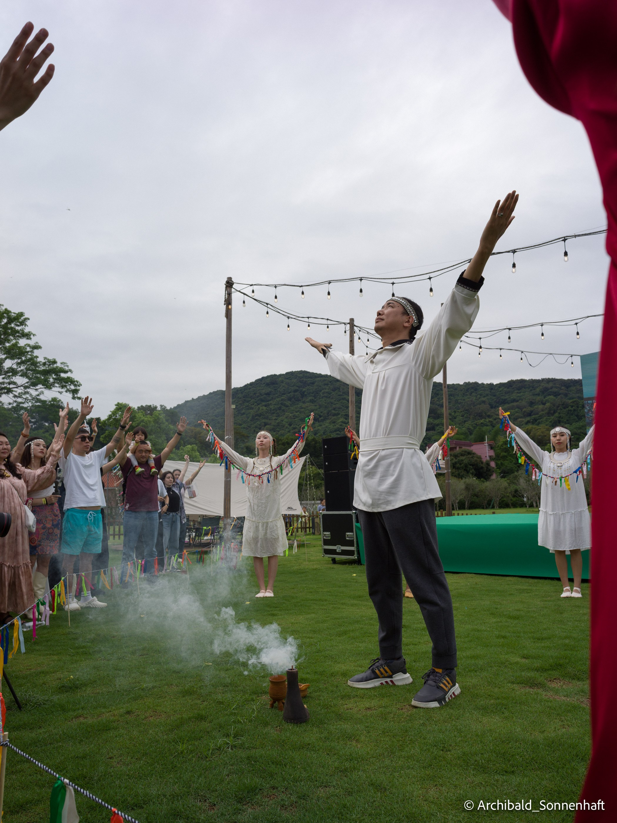 Yakuts festival of rebirth of nature after a hard winter. Photographer in Guangzhou, China. Archibald Sonnenhaft