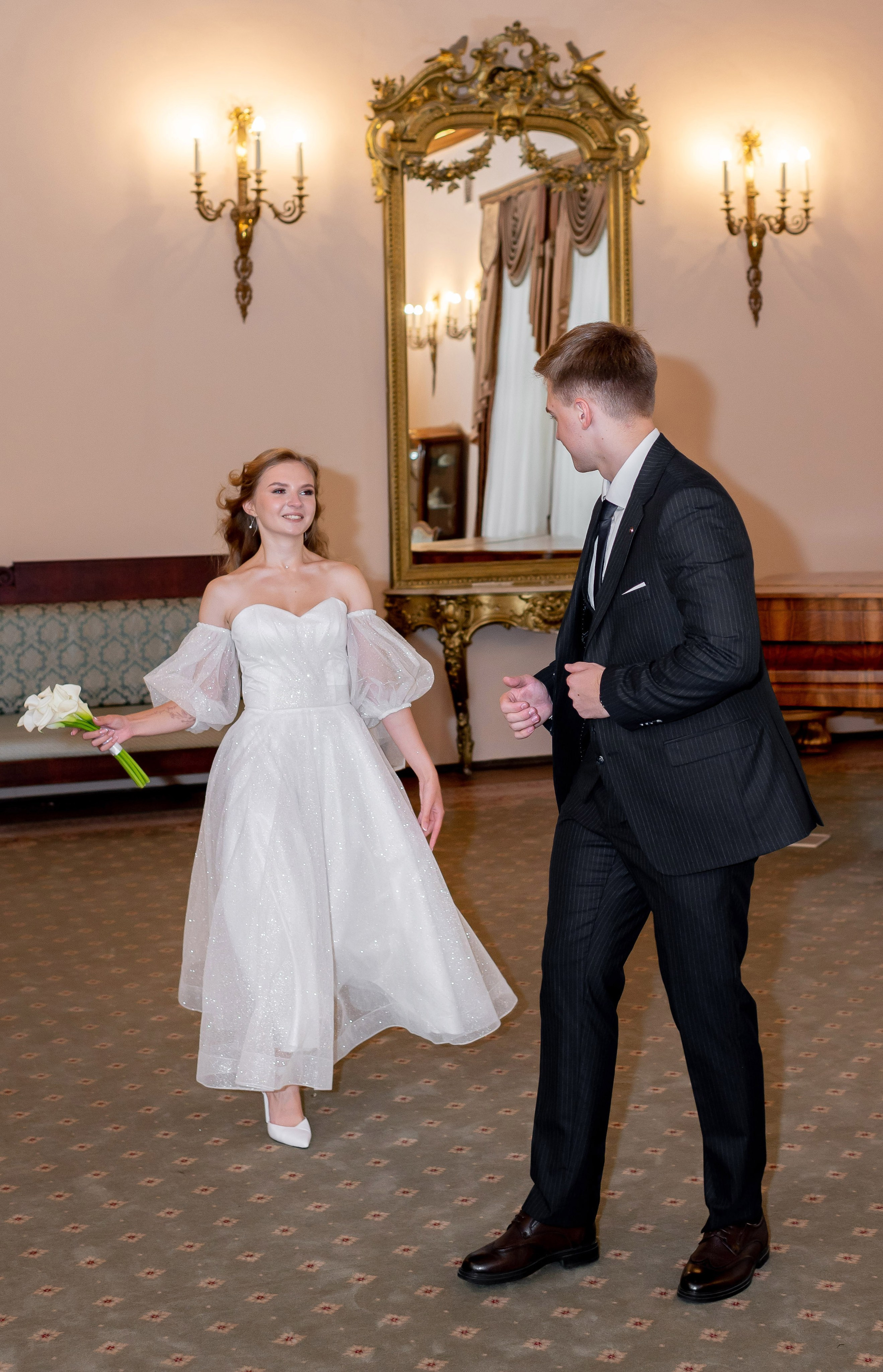 Анастасия и Михаил (Второй Дворец Бракосочетания на Фурштатской улице 52, фотосессия в Таврическом парке). Портретный, семейный и свадебный фотограф в Санкт-Петербурге и в Пушкине Ширяев Денис