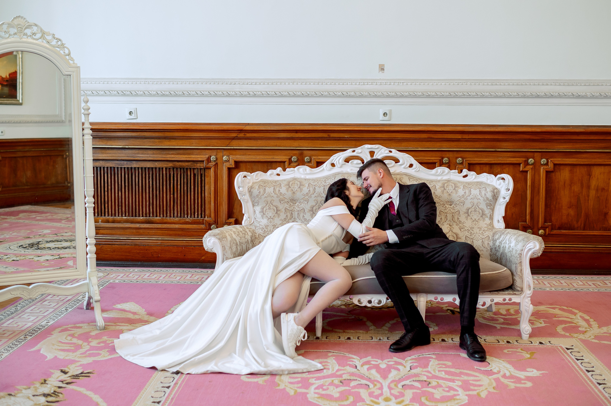 Камерная свадьба в Первом Дворце Бракосочетания №1 на Английской набережной Яны и Евгения. Портретный, семейный и свадебный фотограф в Санкт-Петербурге и в Пушкине Ширяев Денис