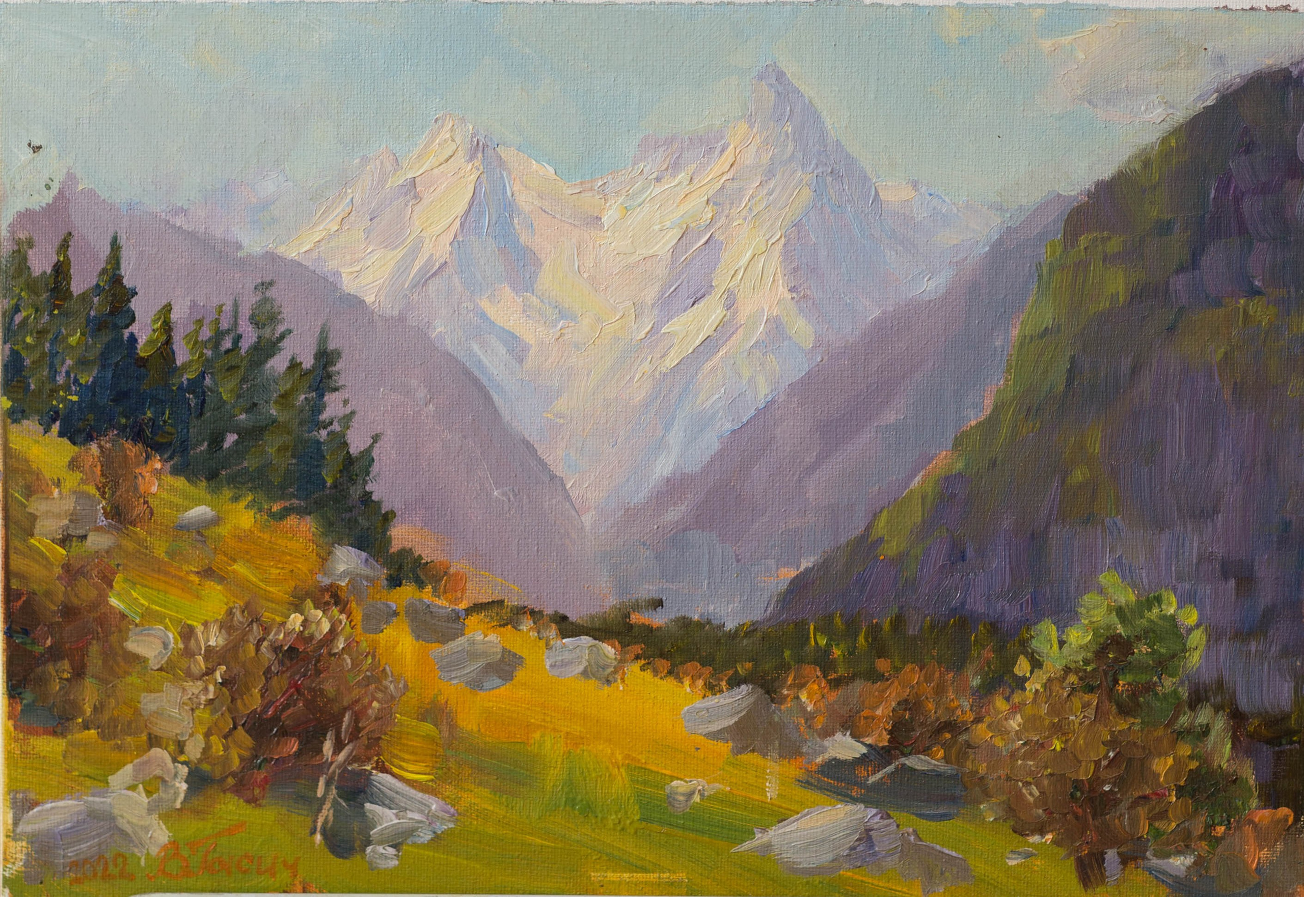 Кавказ. Художник Василий Гасич