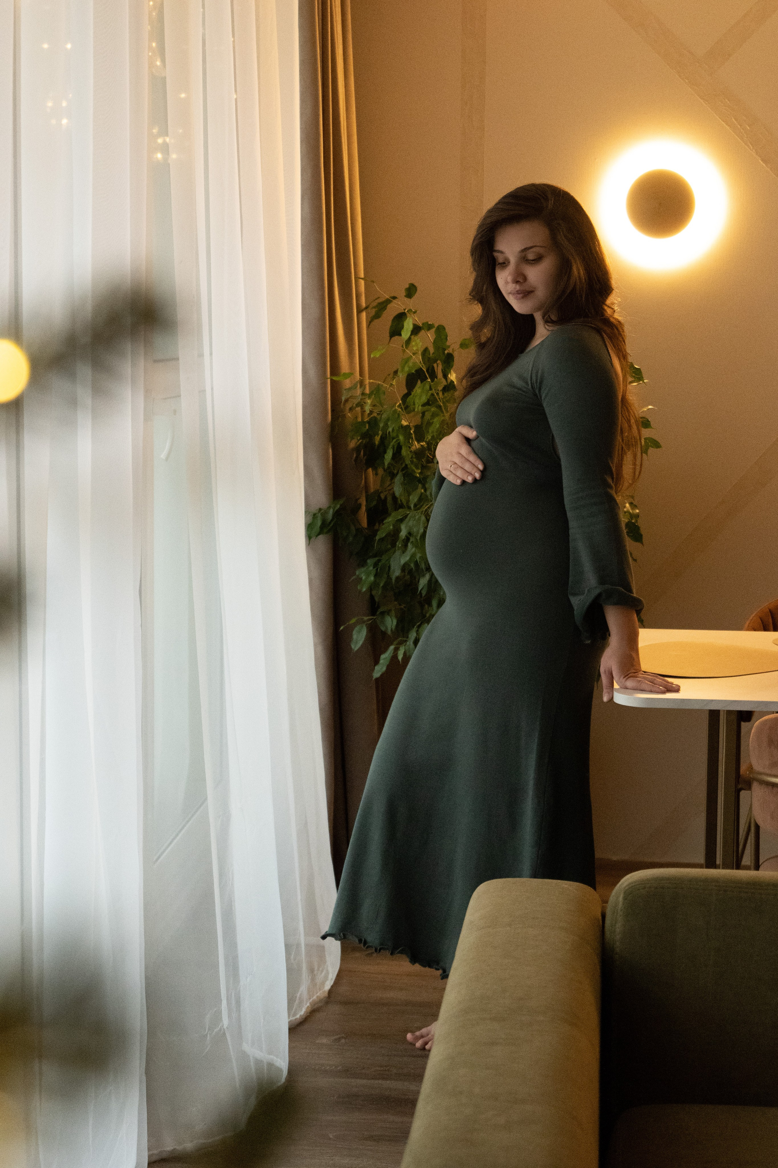 Домашняя новогодняя фотосесиия беременности. Фотограф видеограф Ольга Василевская