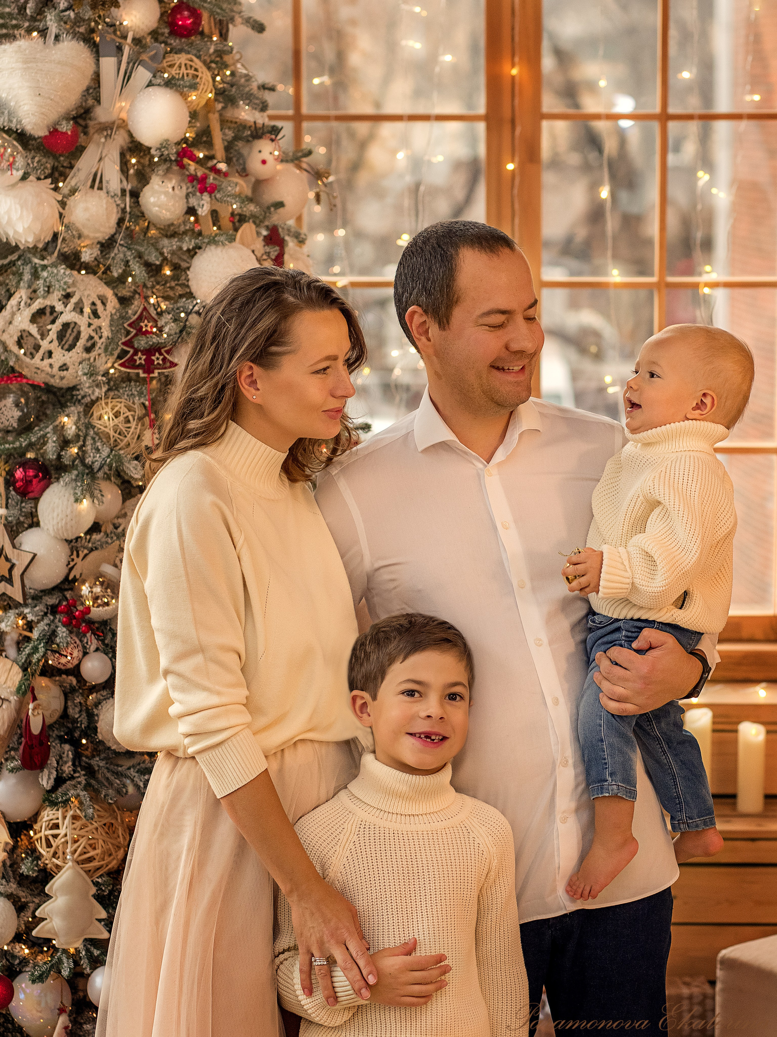 Семейный новый год. Семейный и детский фотограф В Москве Парамонова Екатерина