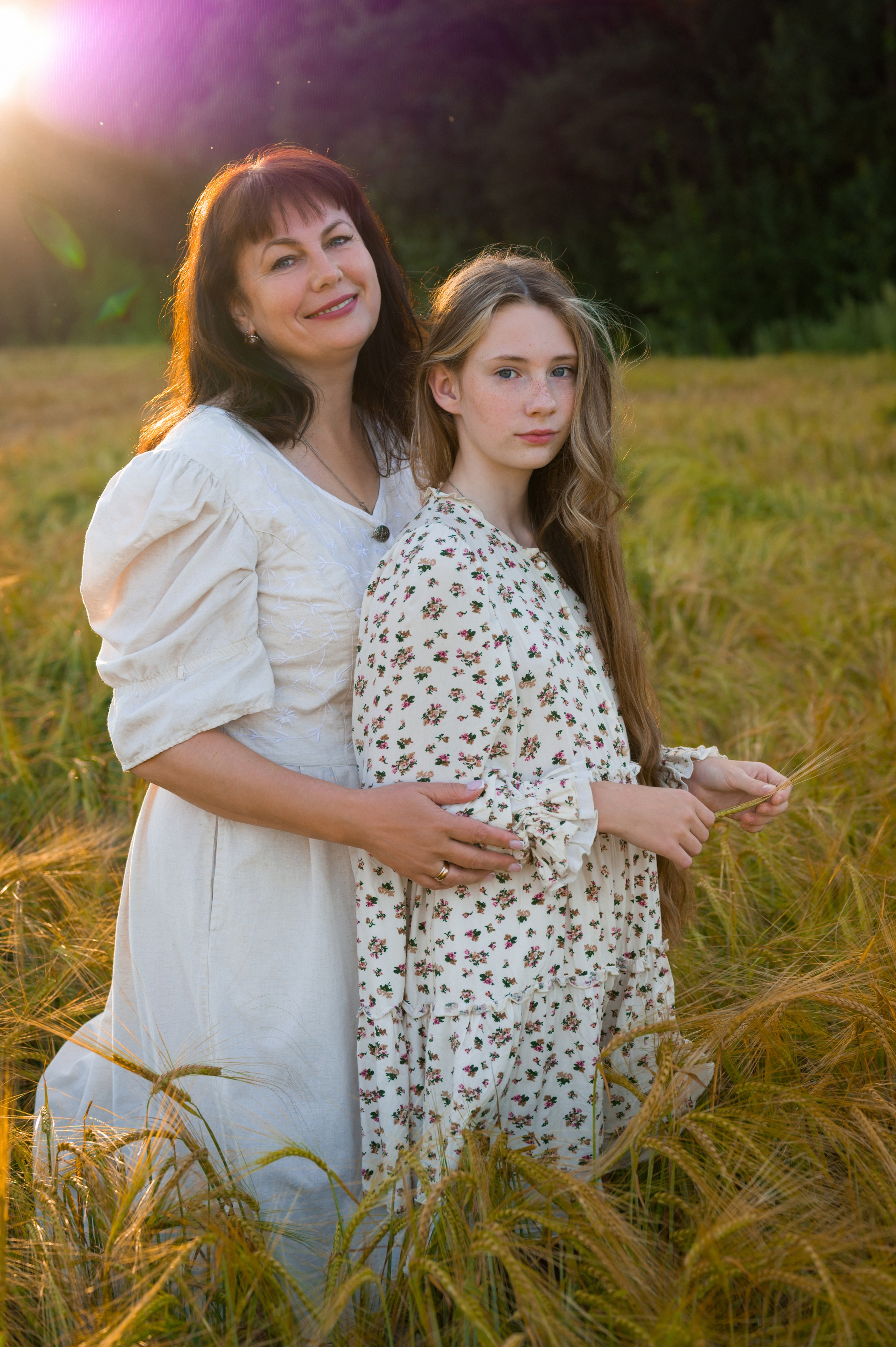 Фотосессия в поле (пшеница, рожь). Фотограф Юлия Кондратьева