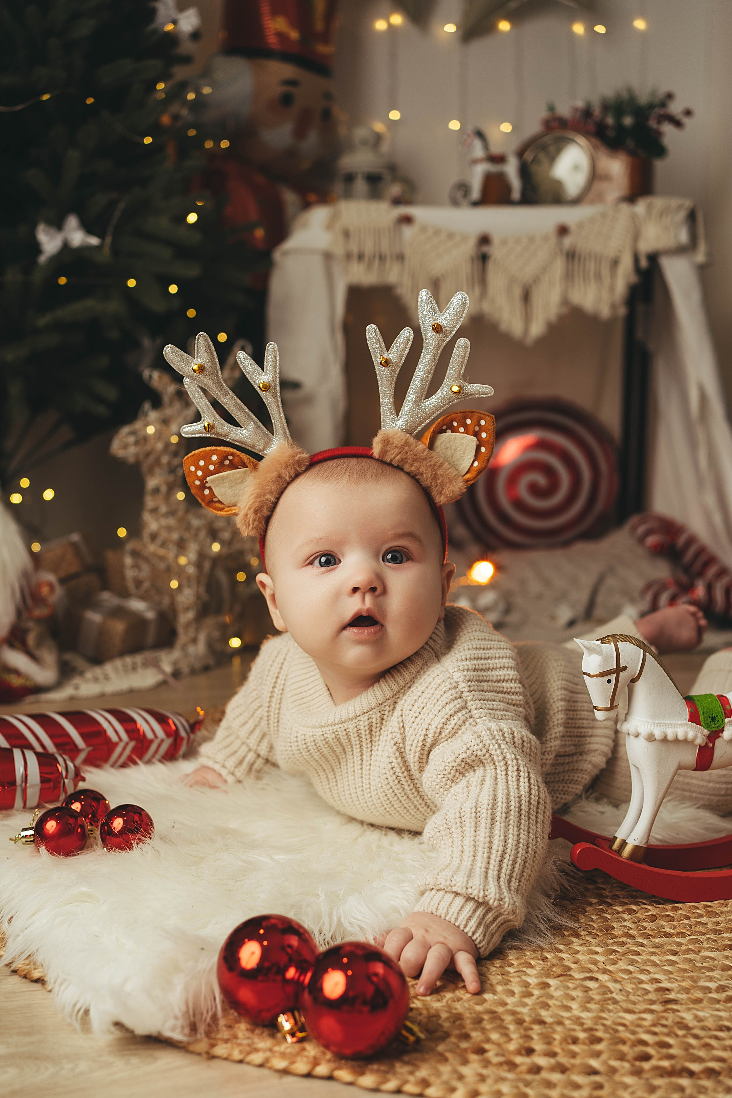 Новогодний фотопроект для малышей 2026. Семейный и детский фотограф новорожденных Ульяновск