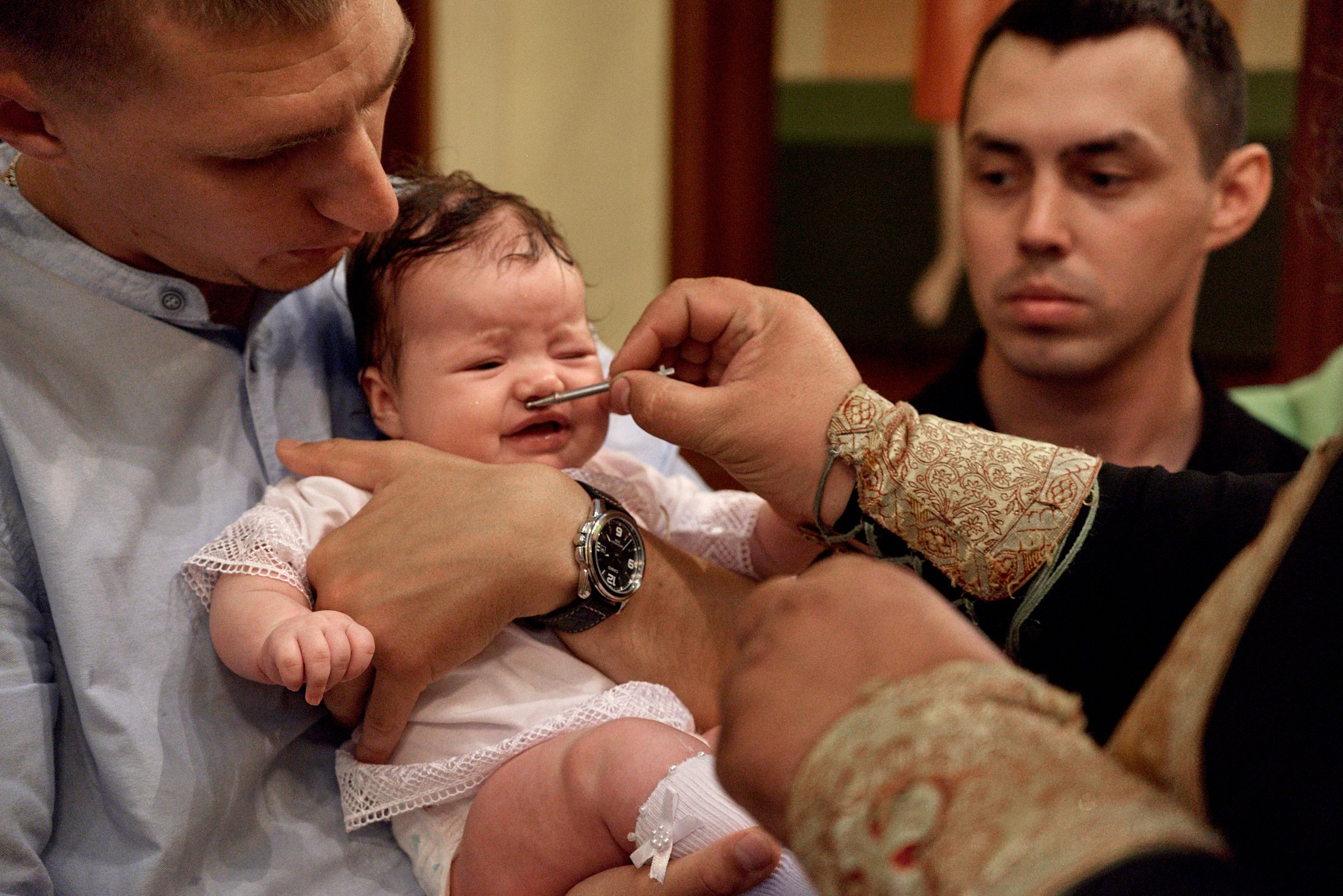 Фотосессия крещение Варвары