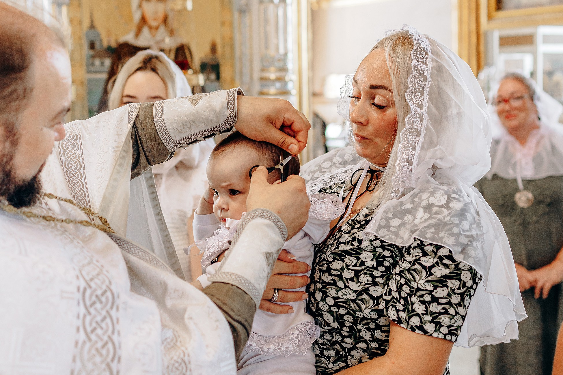 Крещение в Храме в Большой Валяевке. Семейный фотограф в Пензе Мария Левина