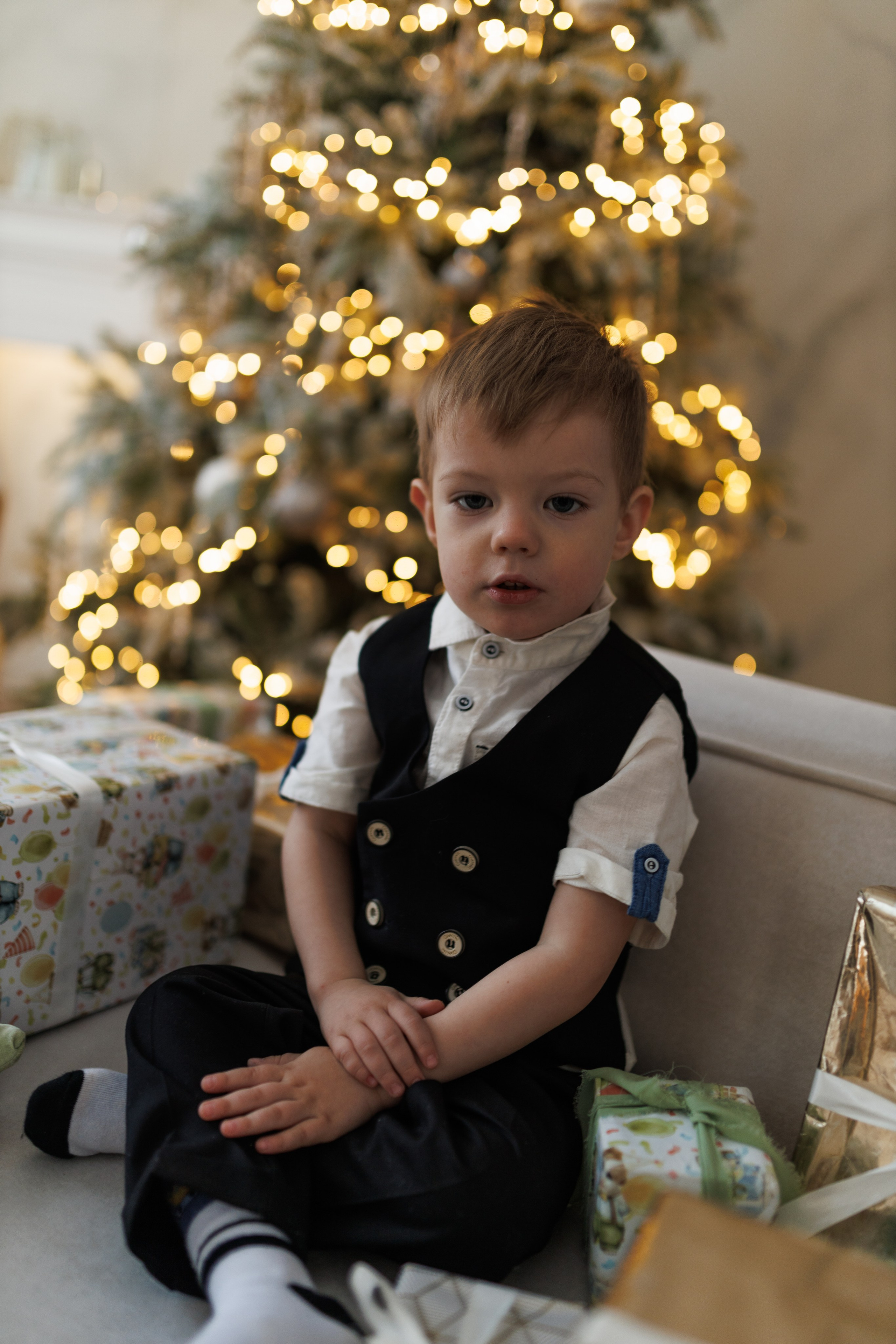 Вера, Саша и Тимоша. Новый год!. Ксения Шакирова. Фотограф в Воронеже