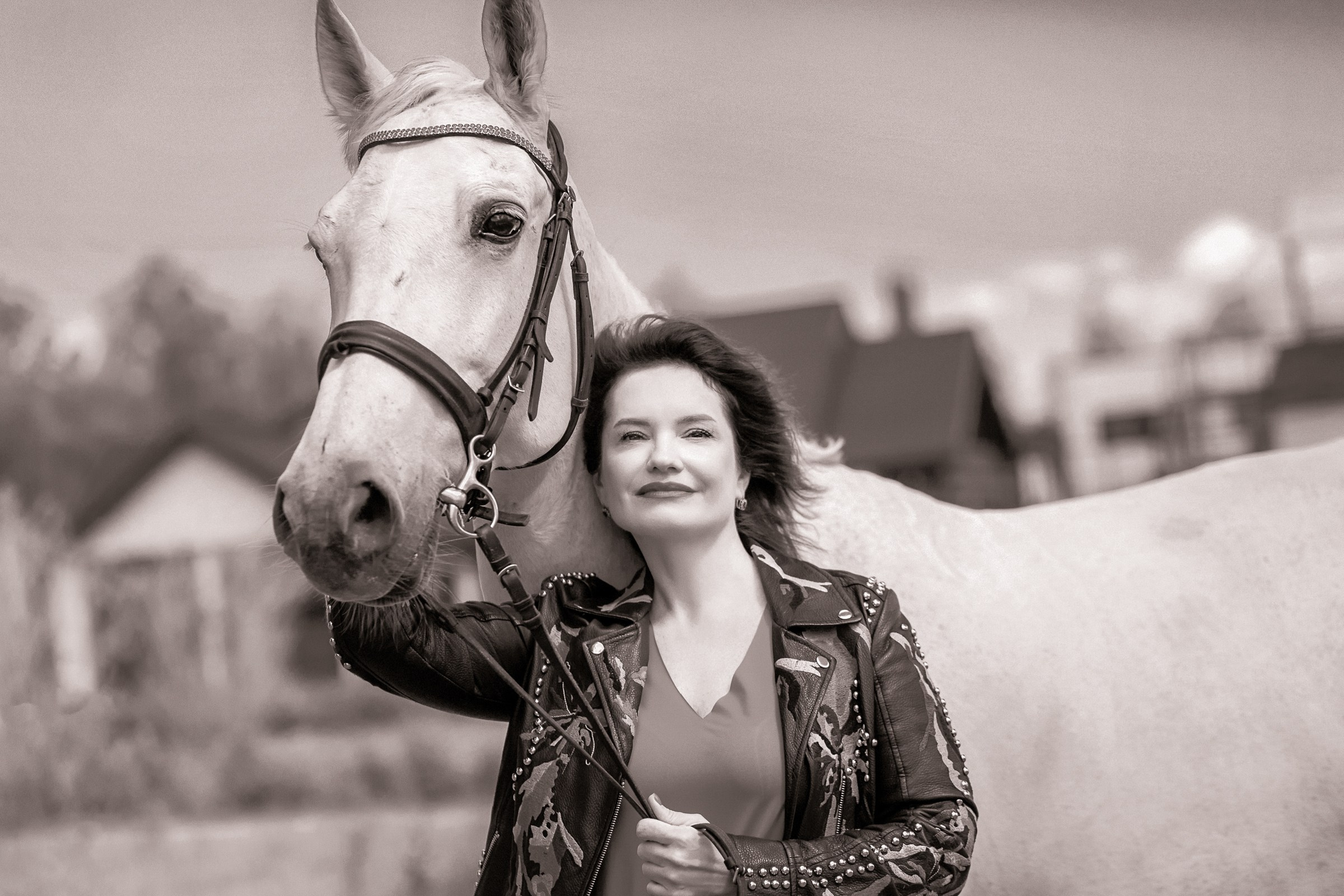 Галина и ее лошадь Сказка. Фотограф женский и мужской портрет Санкт-Петербург