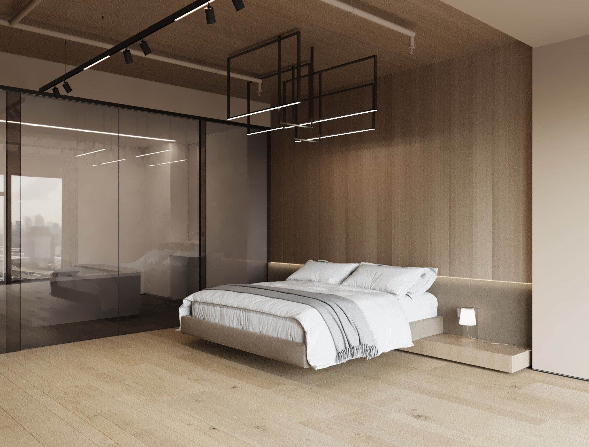 Апартаменты в башне Санкт-Петербург. Архитектурные интерьеры