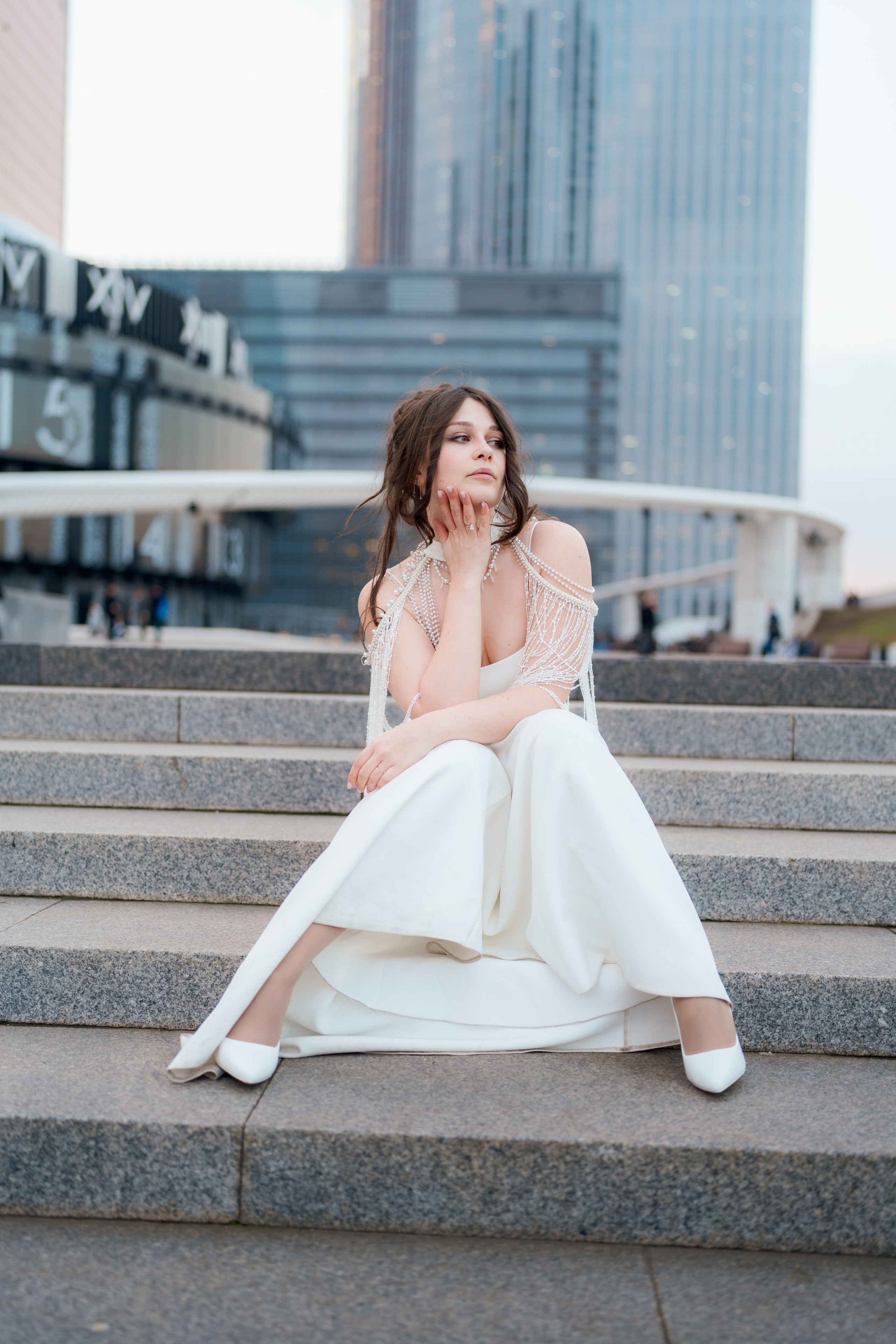 Иван и Виктория. Свадебная прогулка Москва сити. Свадебный фотограф Москва