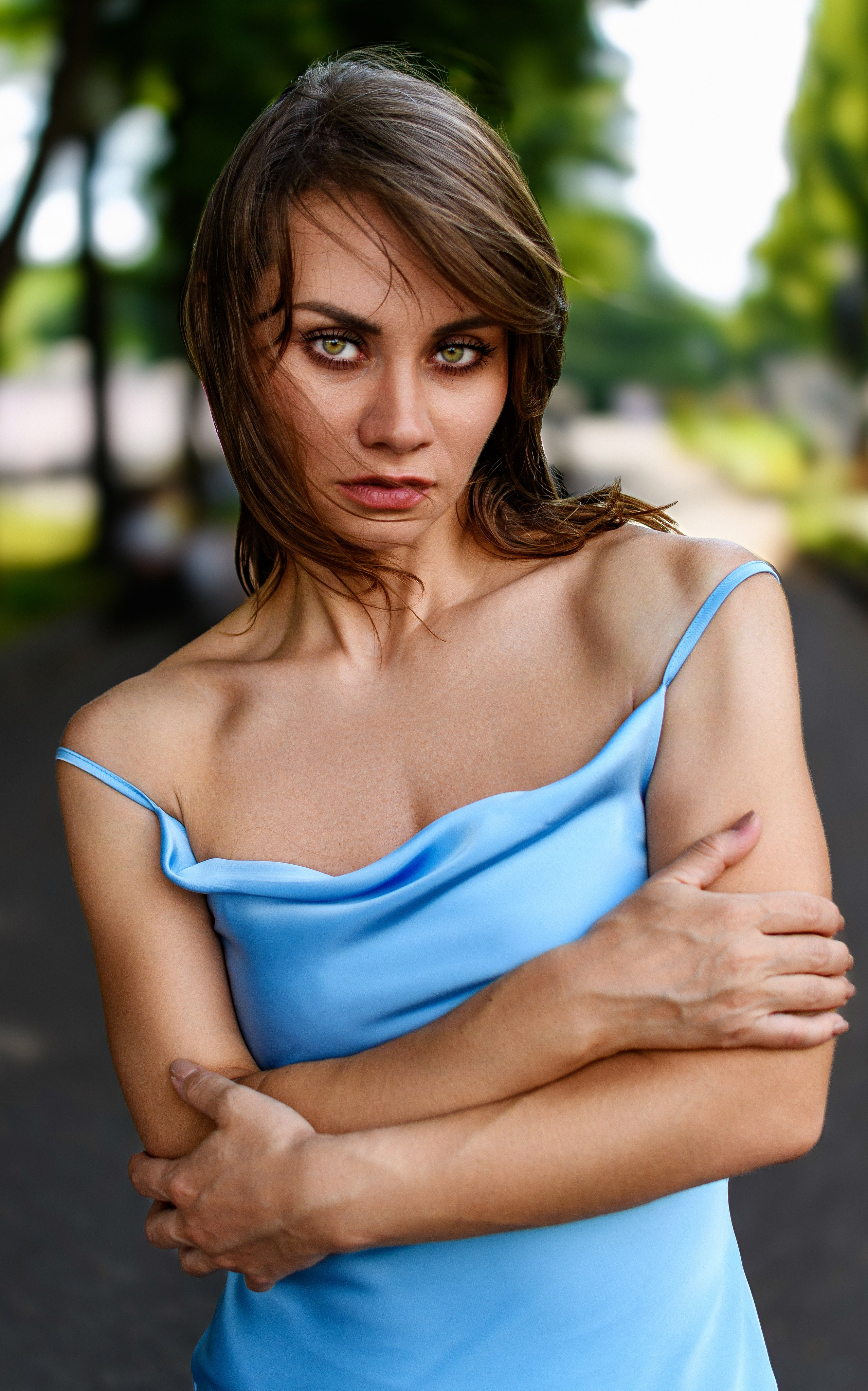 Фотосессия девушки от фотографа в Москве в парке Горького