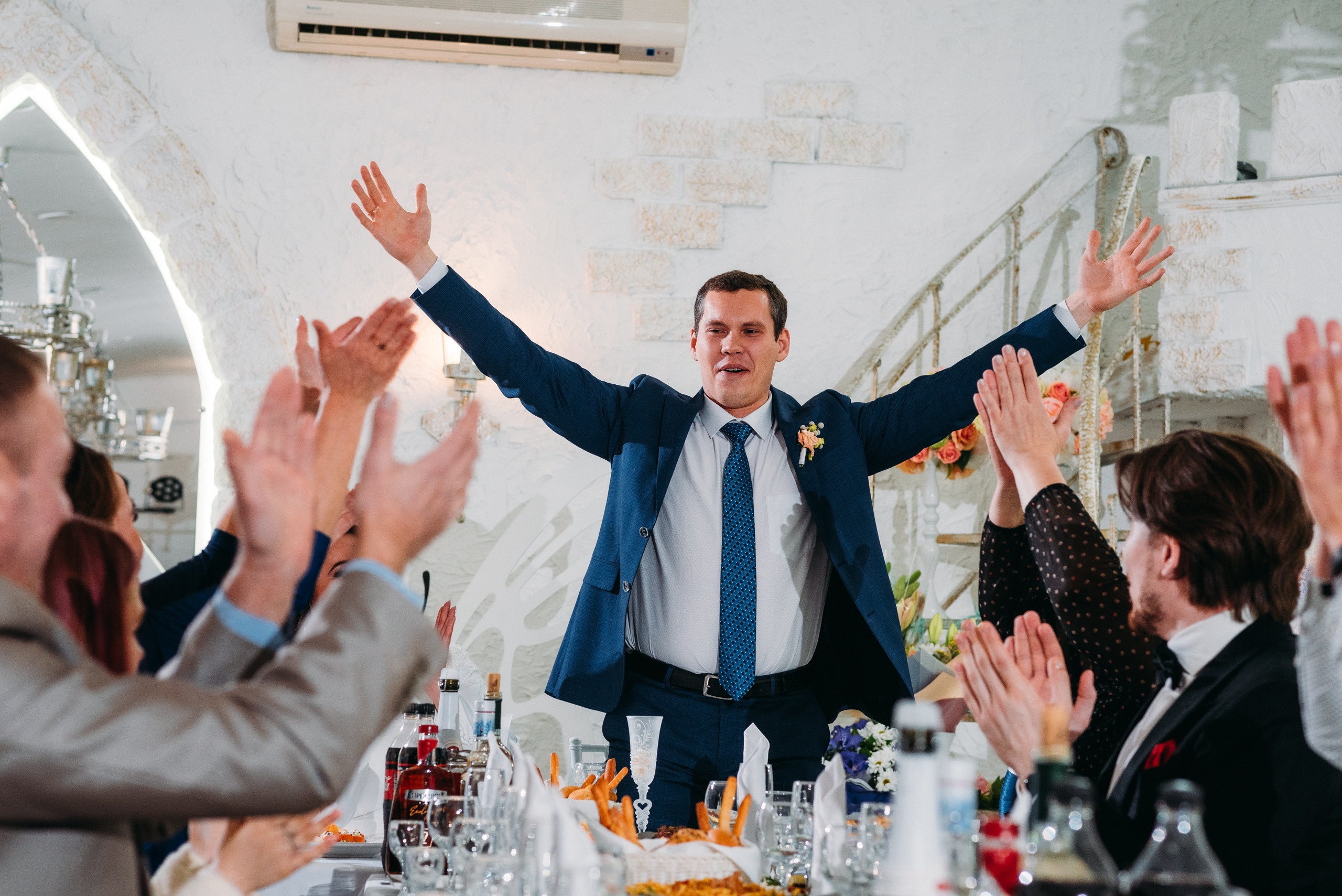 Свадебный банкет Юра и Ольга. Свадебный фотограф в Санкт-Петербурге Афонин Андрей