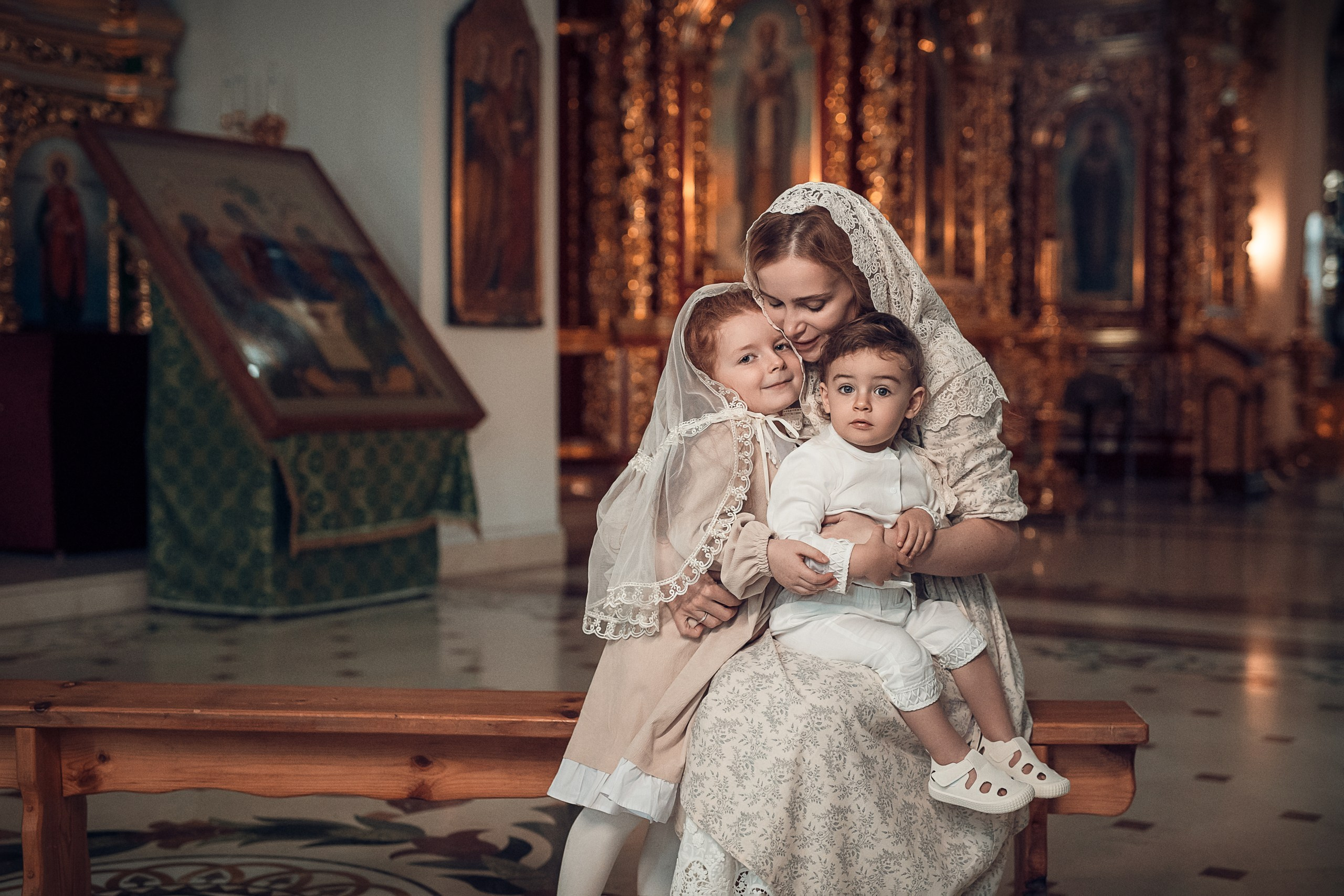 Таинство Крещения (постановочная съемка). Moscow_CPC