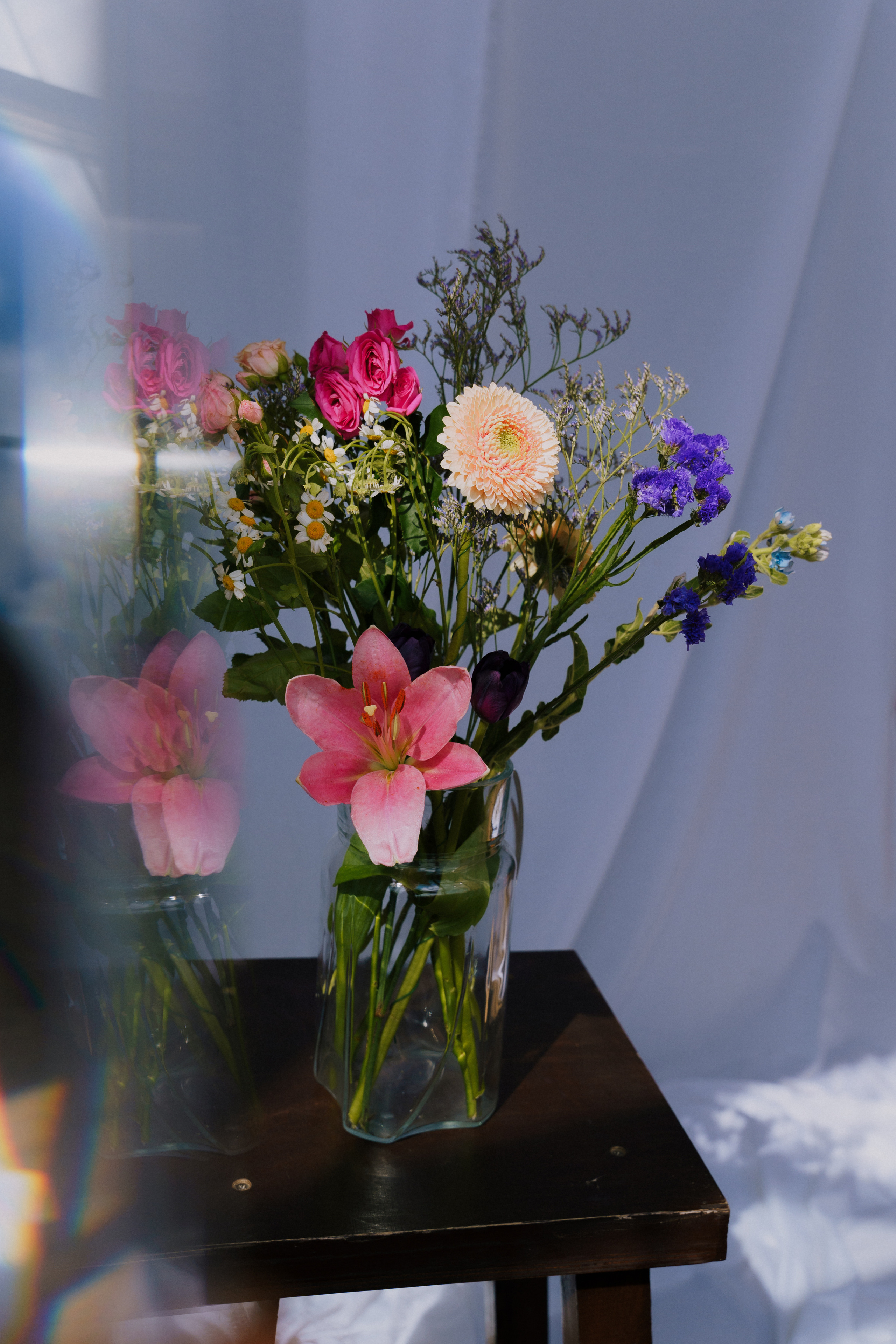 Портретная фотосессия с цветами в Архангельске