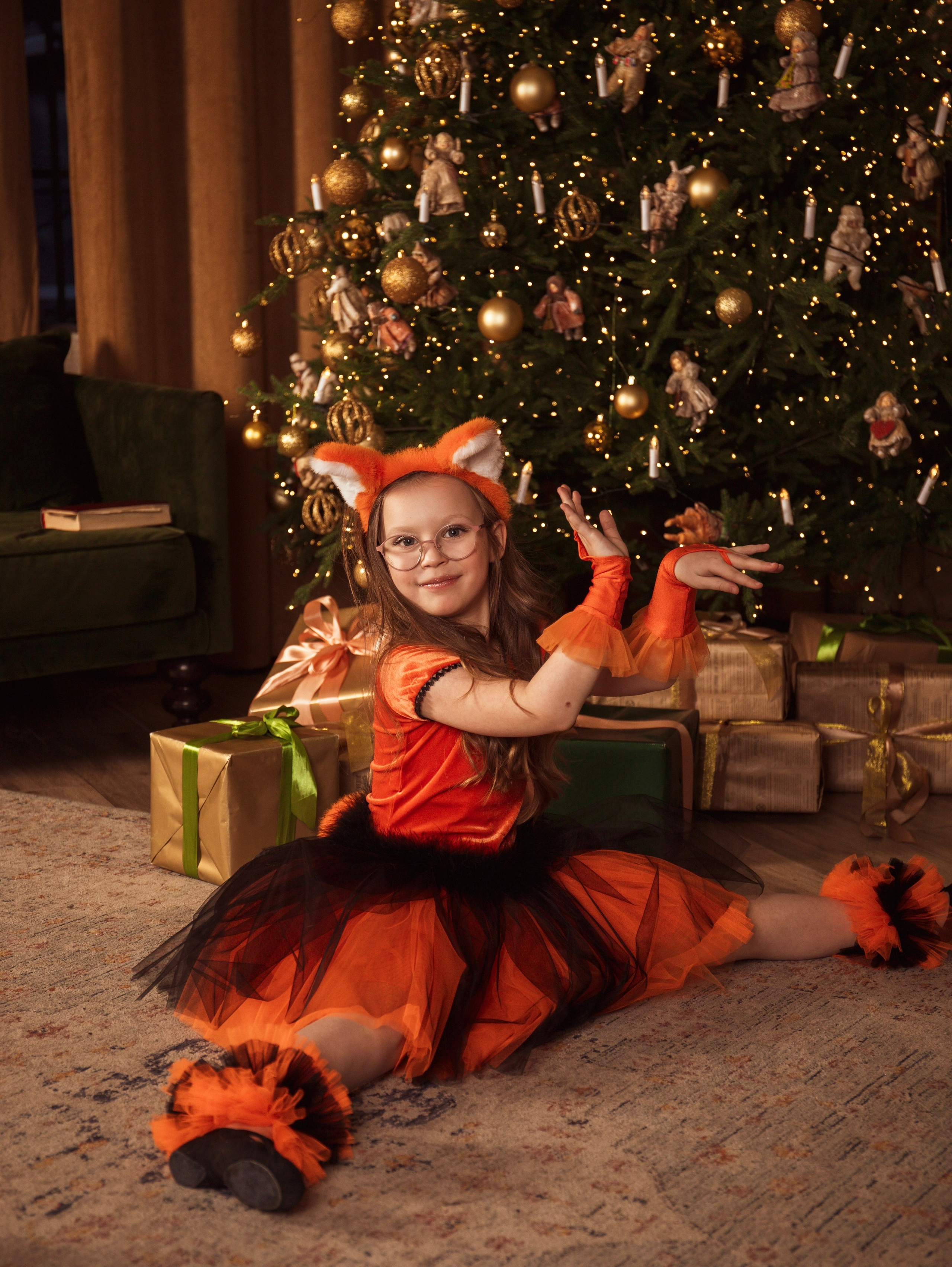 Мама с дочкой, новогодняя сьемка. Свадебный и семейный фотограф в Москве Мила Широких