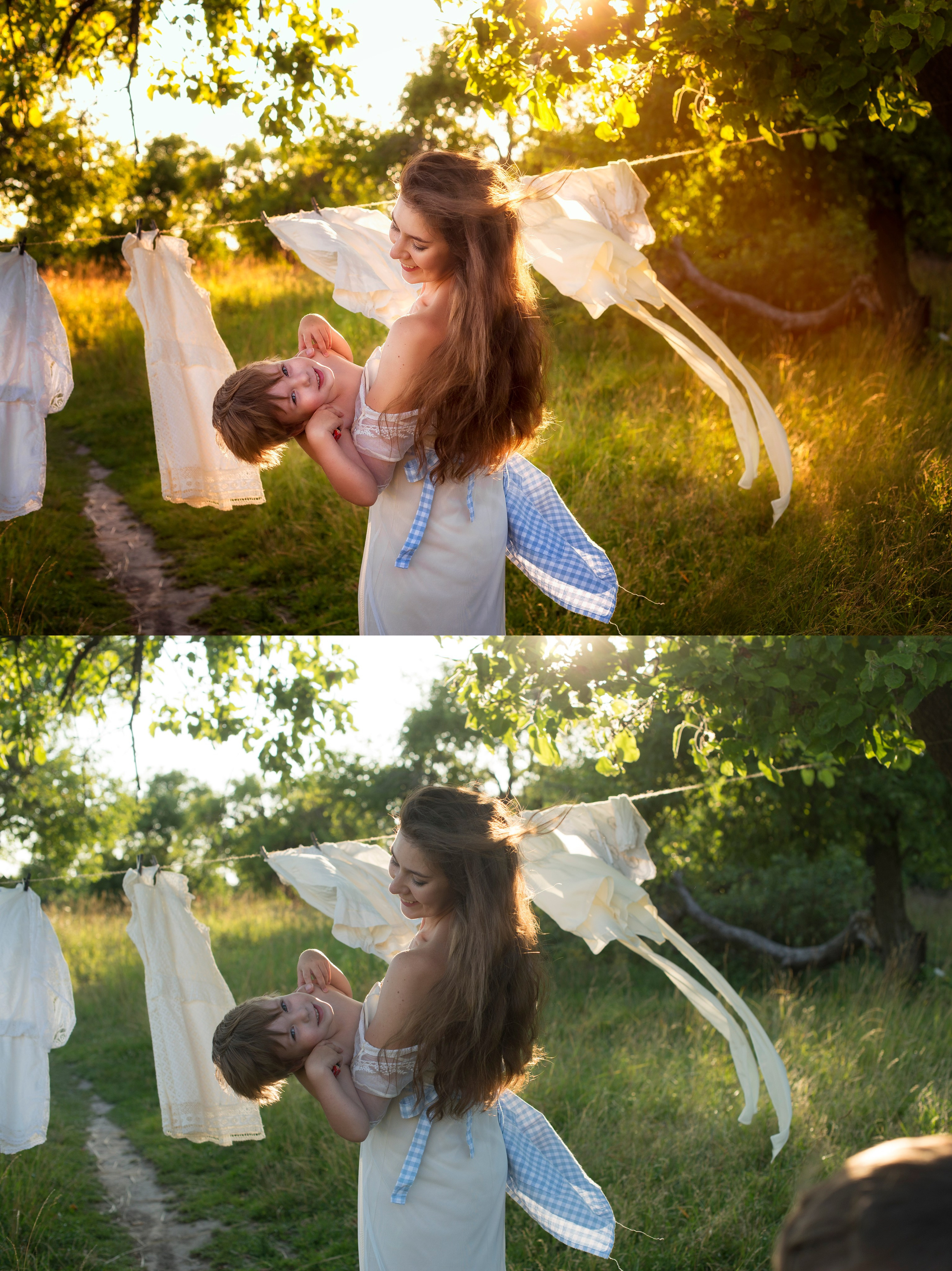 Ретушь фото до и после. Женский фотограф Крещение Венчание Москва Брянск