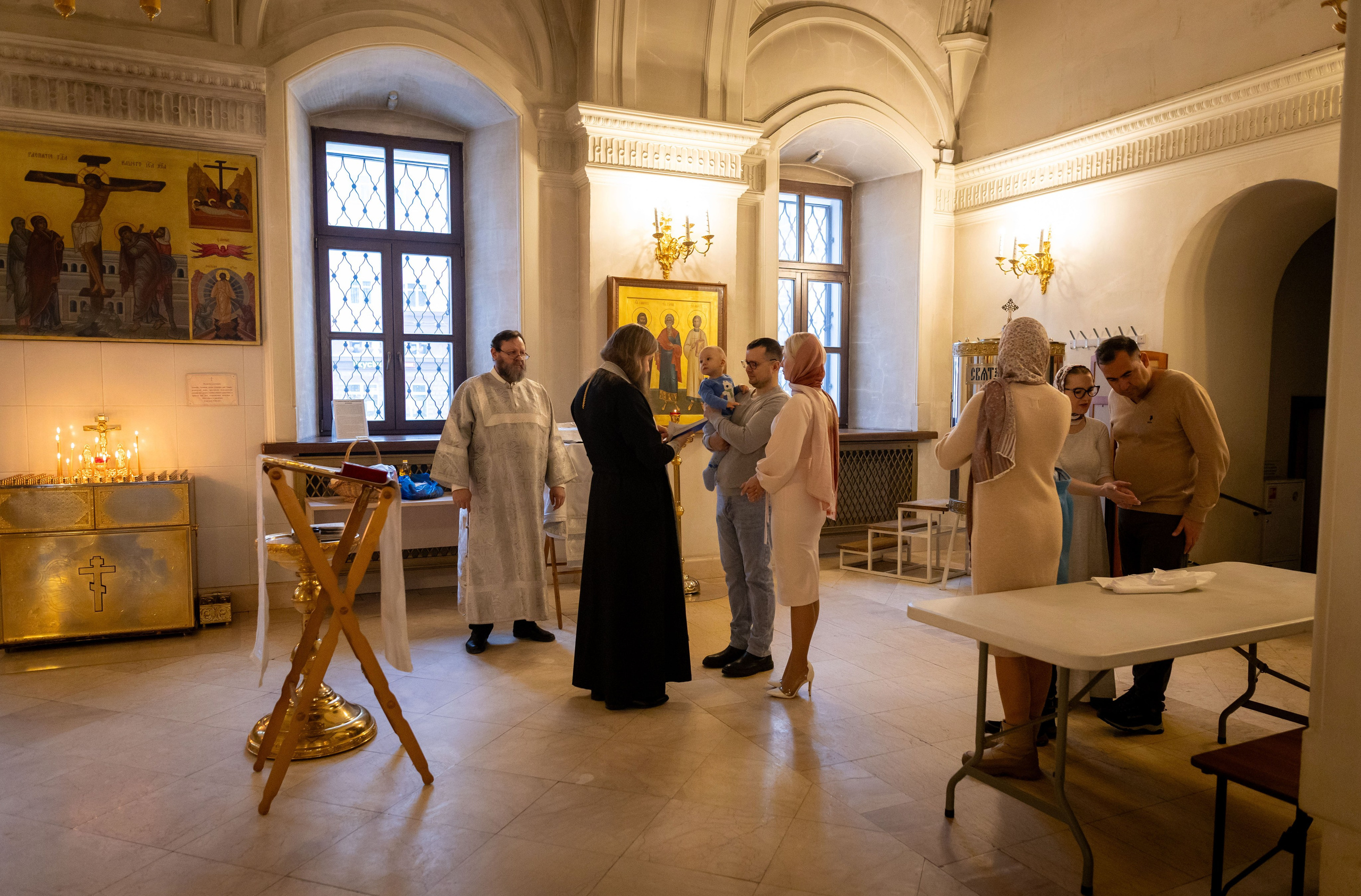 Таинство крещения Алексея. Семейный и детский фотограф Анна Петракова