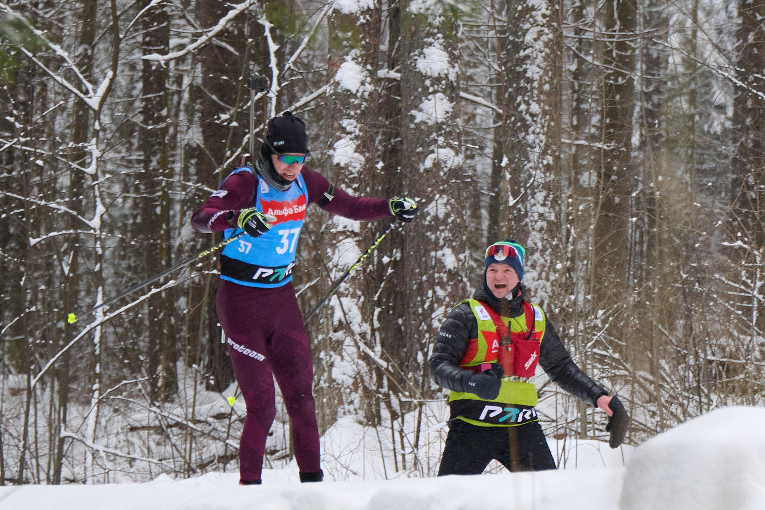 Биатлон. Чемпионат России — 2024/2025, 3-й этап, Ижевск. Спринт. Мужчины. Спортивный репортажный фотограф в Ижевске Сергей Мерзляков